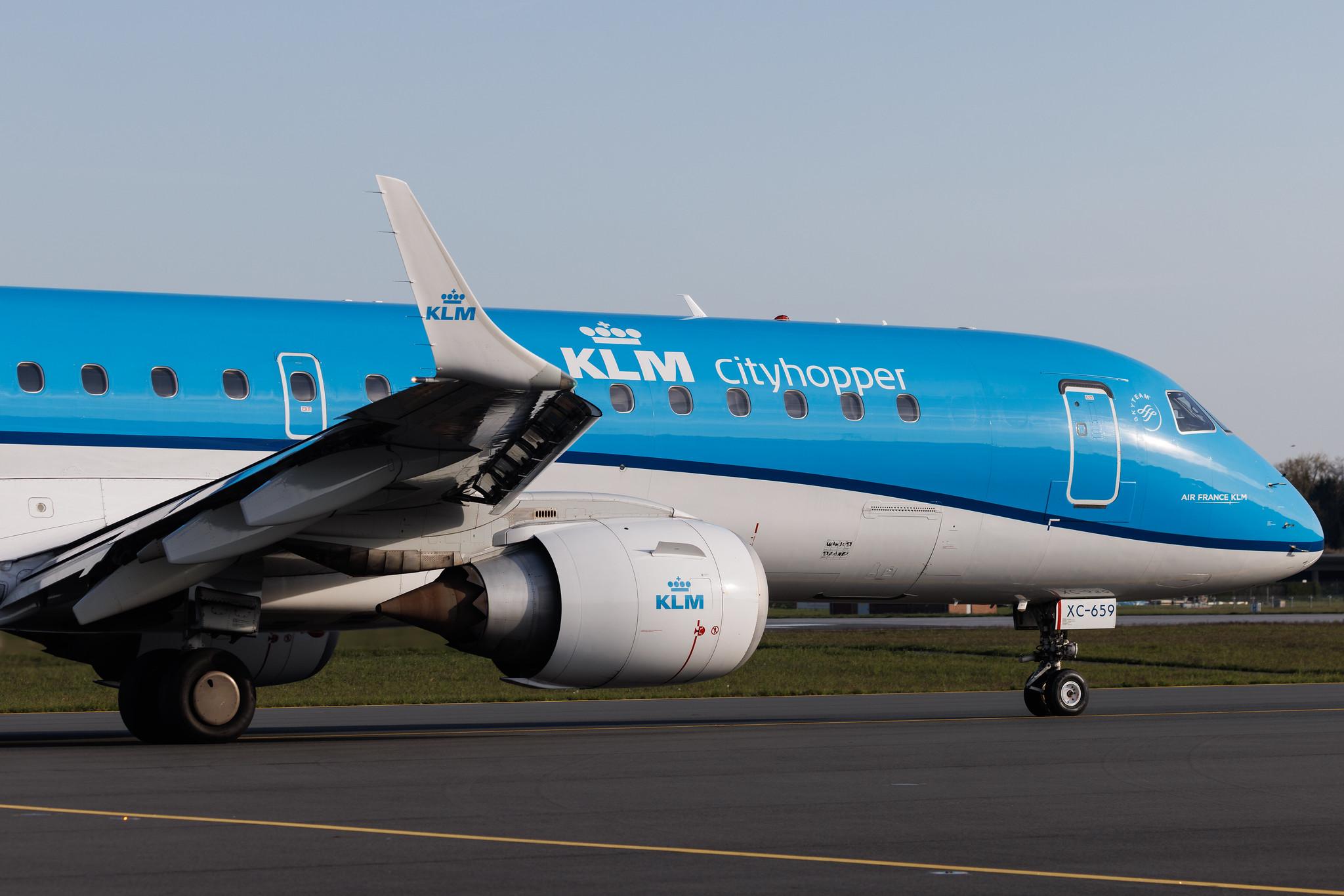 Hamburg Airport: KLM (KL / KLM) | Operator: KLM Cityhopper | Embraer E190STD E190 | PH-EXC | MSN 19000659