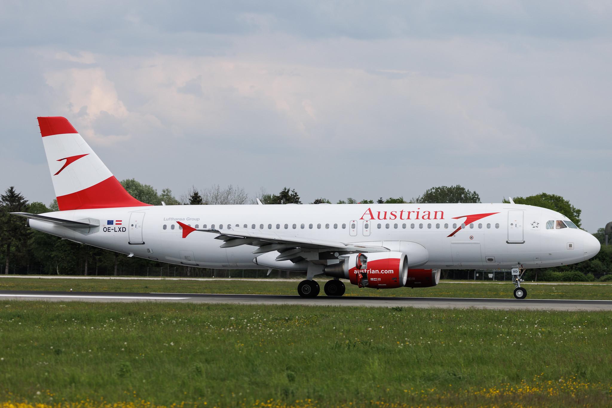 Hamburg Airport: Austrian Airlines (OS / AUA) | Airbus A320-216 A320 | OE-LXD | MSN 3515