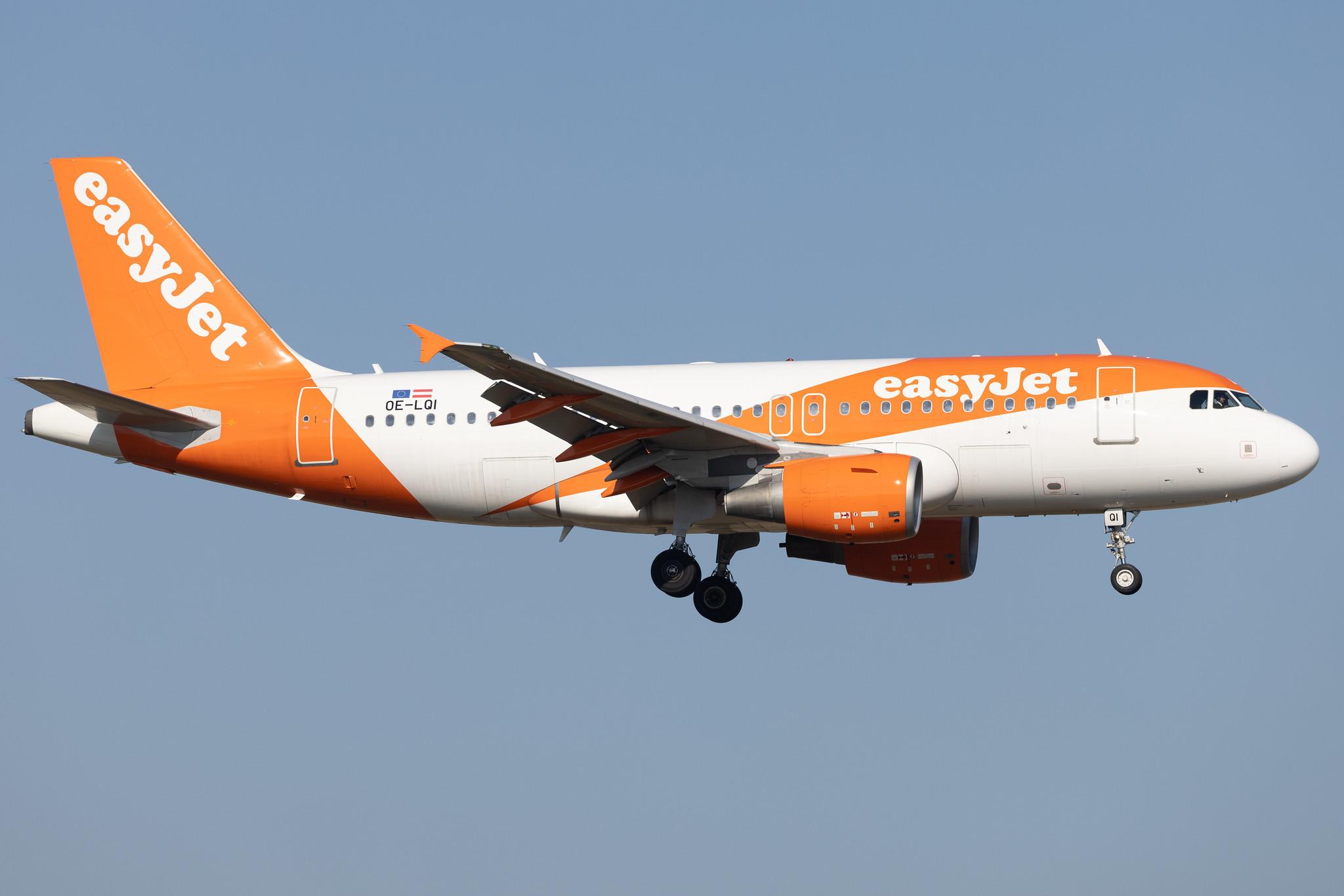 Flughafen Berlin Brandenburg: easyJet (U2 / EZY) | Operator: easyJet Europe | A319 | OE-LQI | MSN 3411