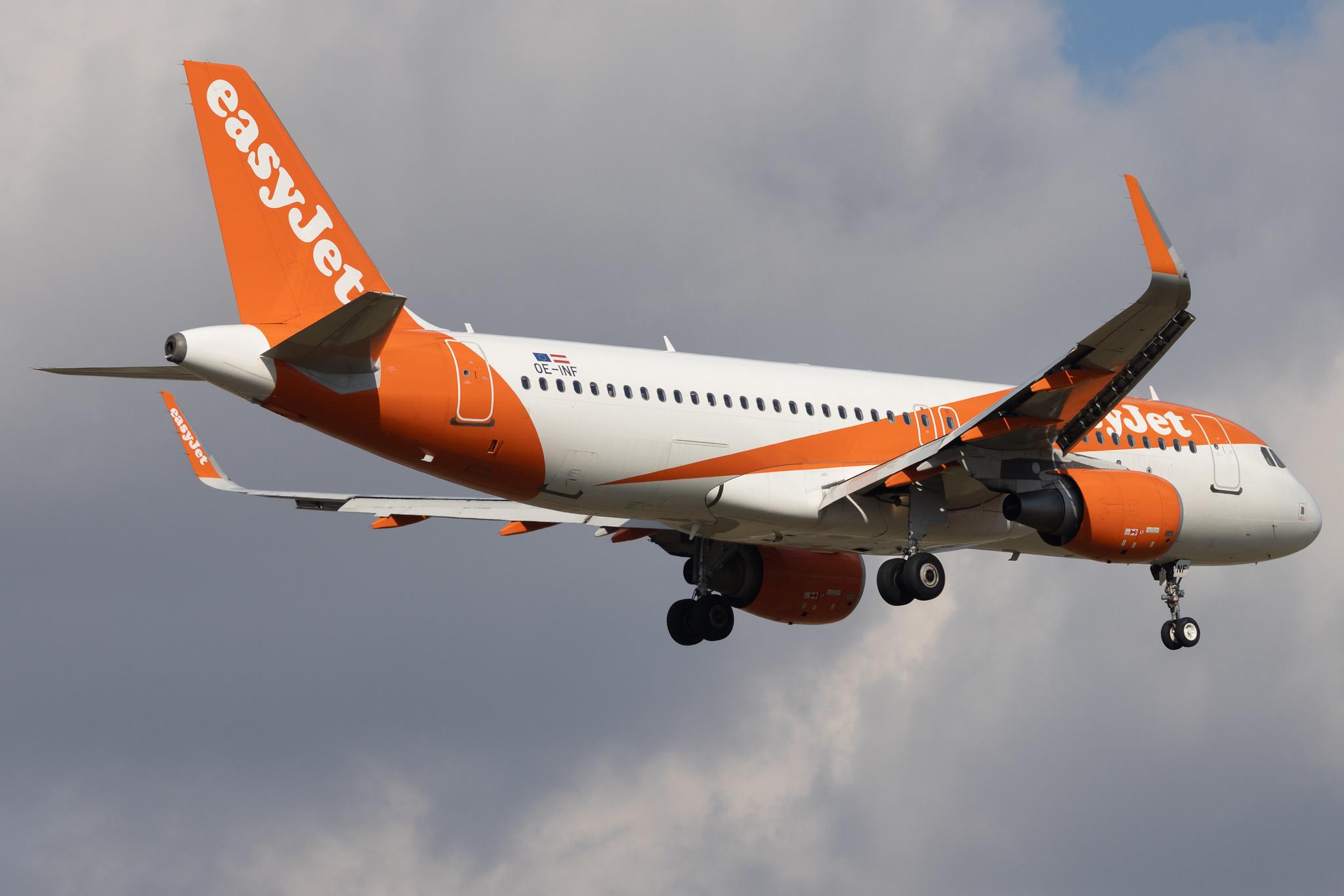 Flughafen Berlin Brandenburg: easyJet (U2 / EZY) | Operator: easyJet Europe | A320 | OE-INF | MSN 7785