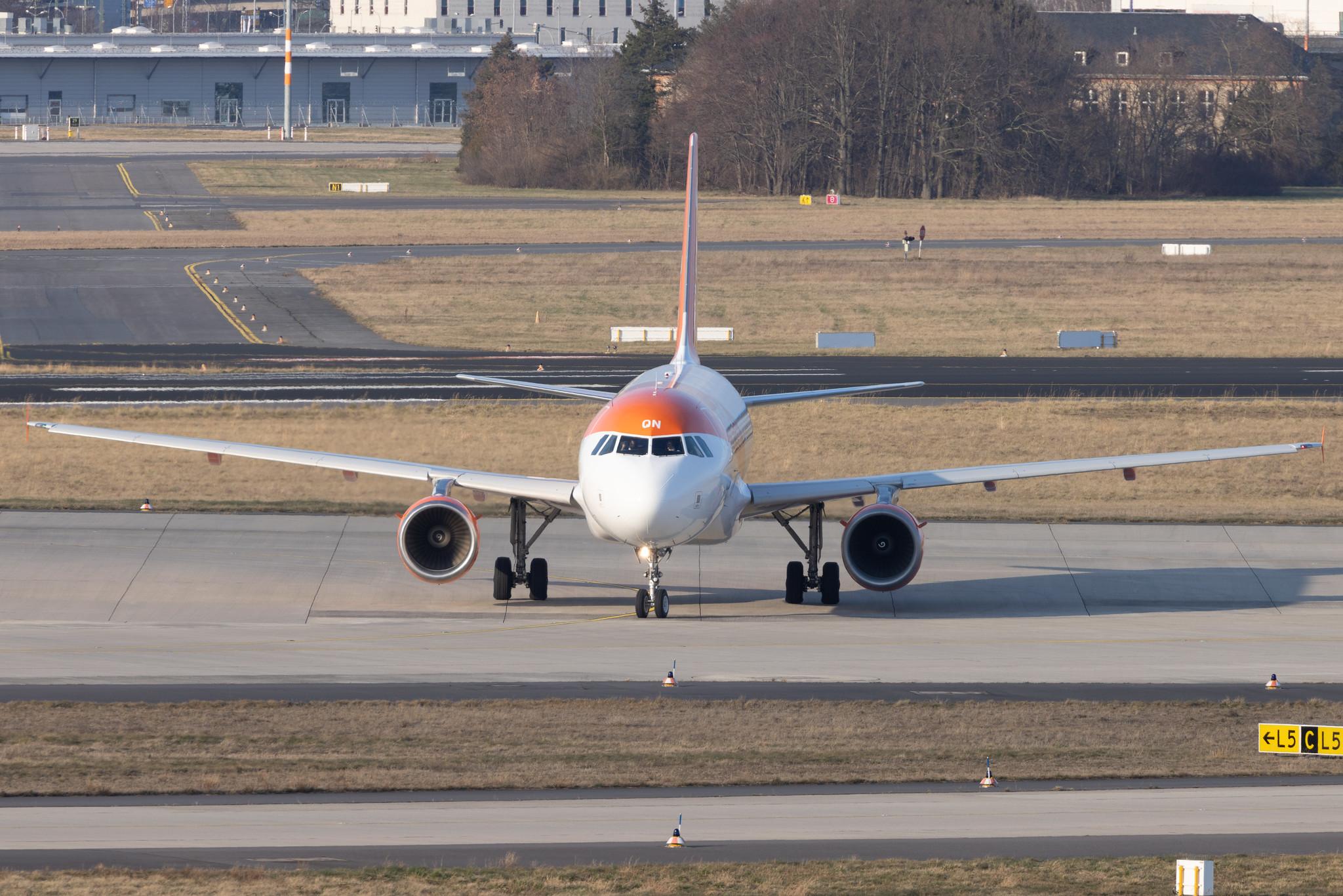 Flughafen Berlin Brandenburg: easyJet (U2 / EZY) | Operator: easyJet Europe | Airbus A319-111 A319 | OE-LQN | MSN 3735