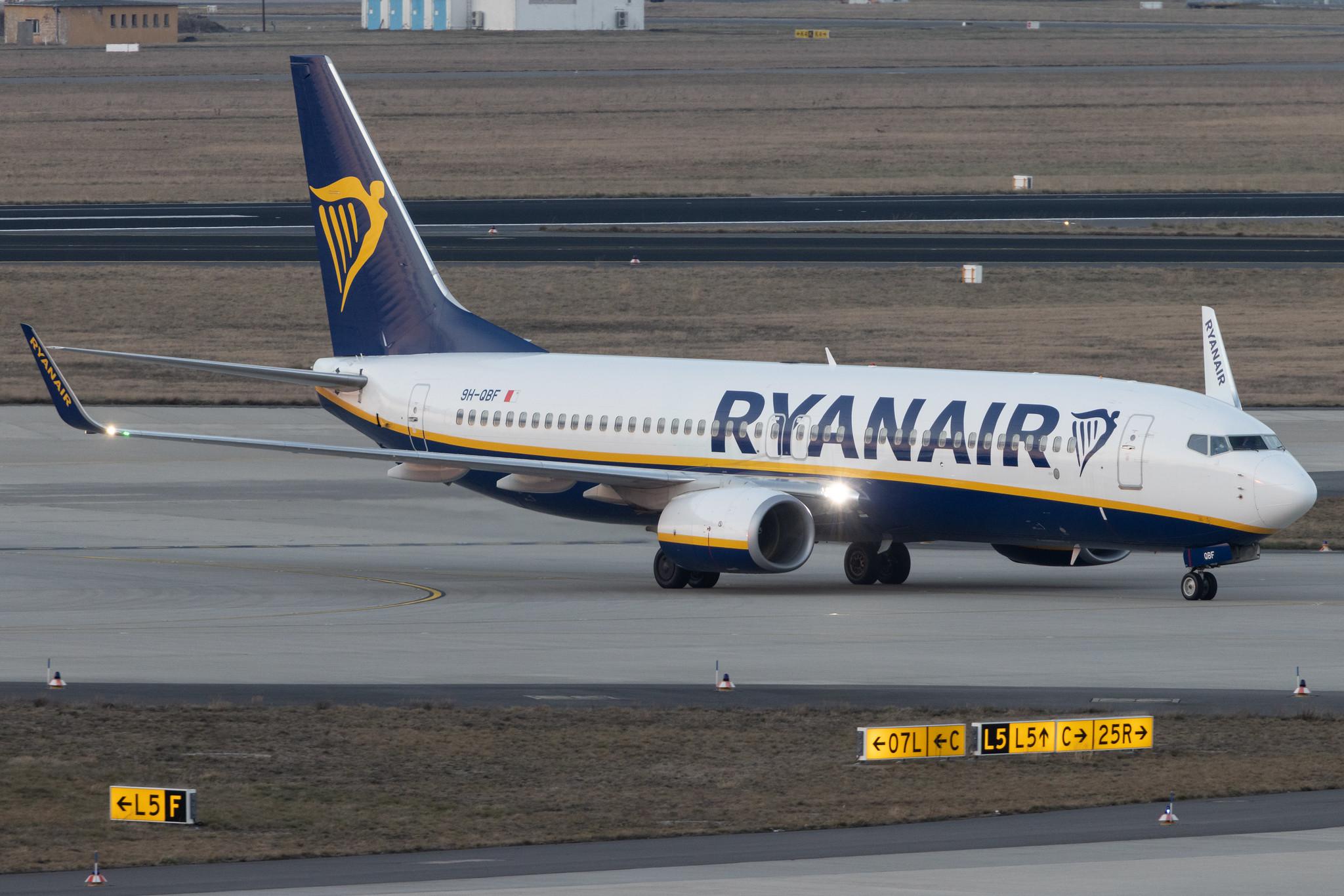 Flughafen Berlin Brandenburg: Ryanair (FR / RYR) | Operator: Malta Air | Boeing 737-8AS B738 | 9H-QBF | MSN 44801