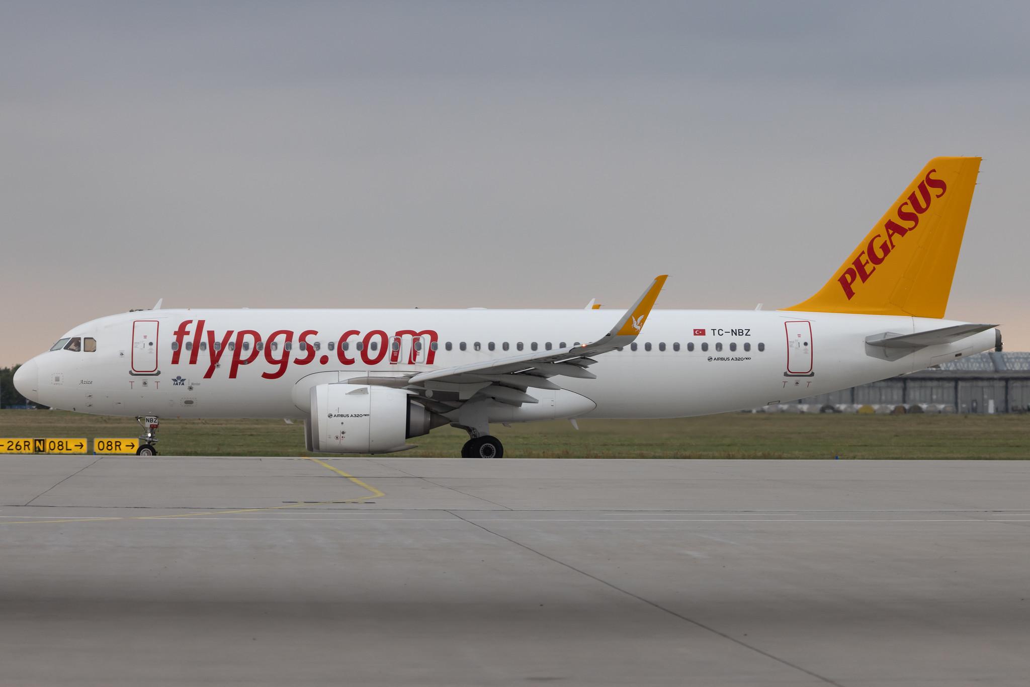Leipzig Halle Airport: Pegasus (PC / PGT) | Operator: Pegasus Airlines | Airbus A320-251N A20N | TC-NBZ | MSN 08792
