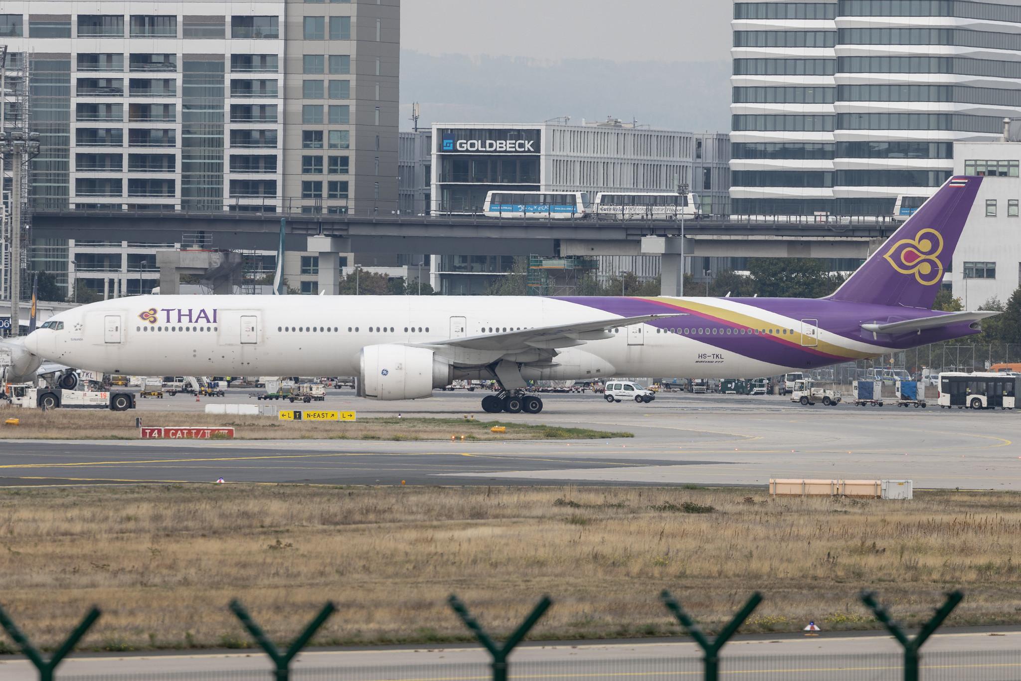 Frankfurt Airport: Thai Airways (TG / THA) | Boeing 777-3AL(ER) B77W | HS-TKL | MSN 41521