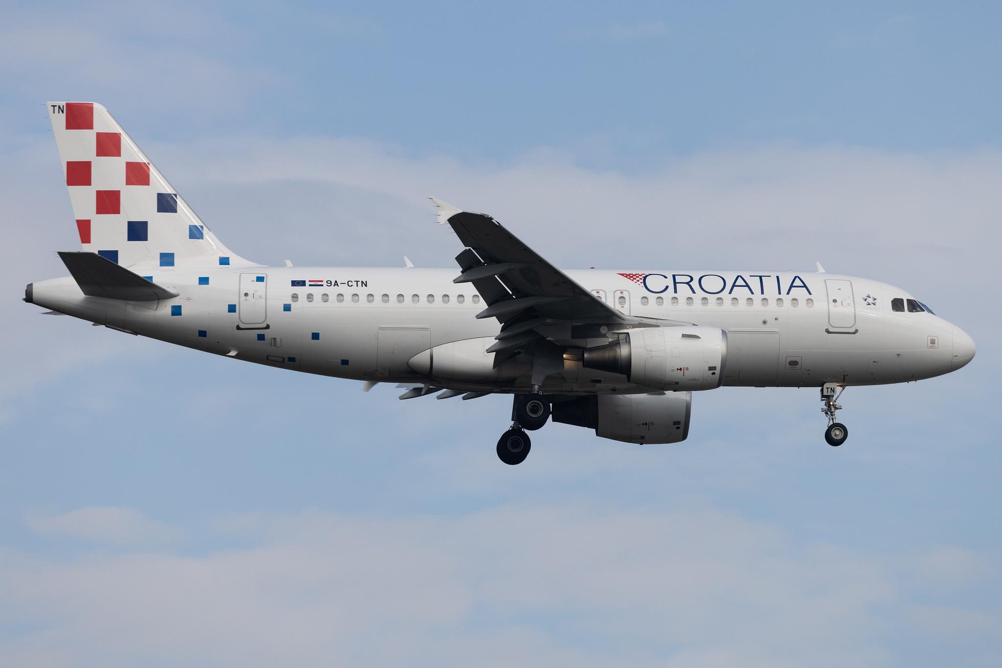 Frankfurt Airport: Croatia Airlines (OU / CTN) | Airbus A319-112 A319 | 9A-CTN | MSN 5085