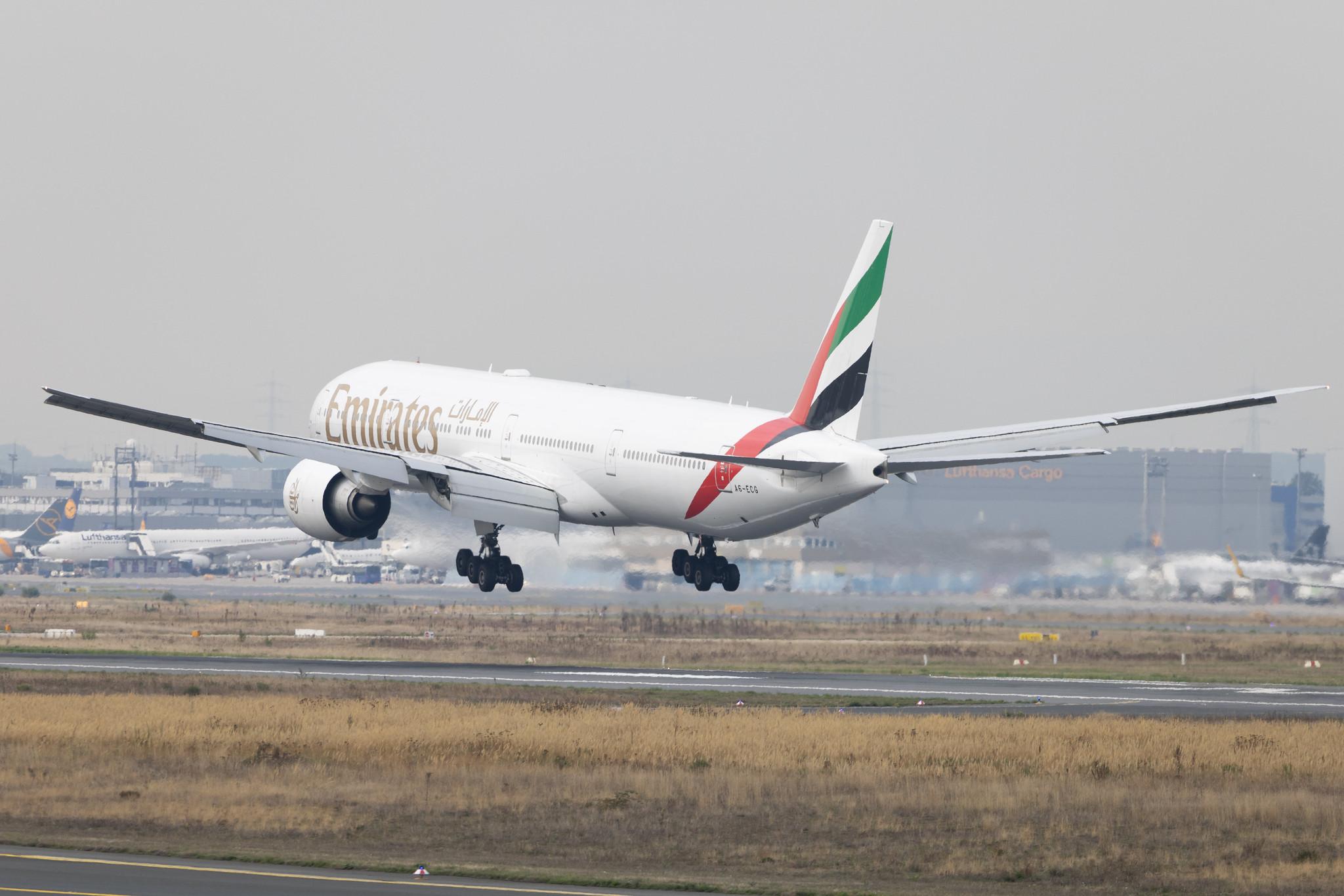 Frankfurt Airport: Emirates (EK / UAE) | Boeing 777-31H(ER) B77W | A6-ECG | MSN 35579