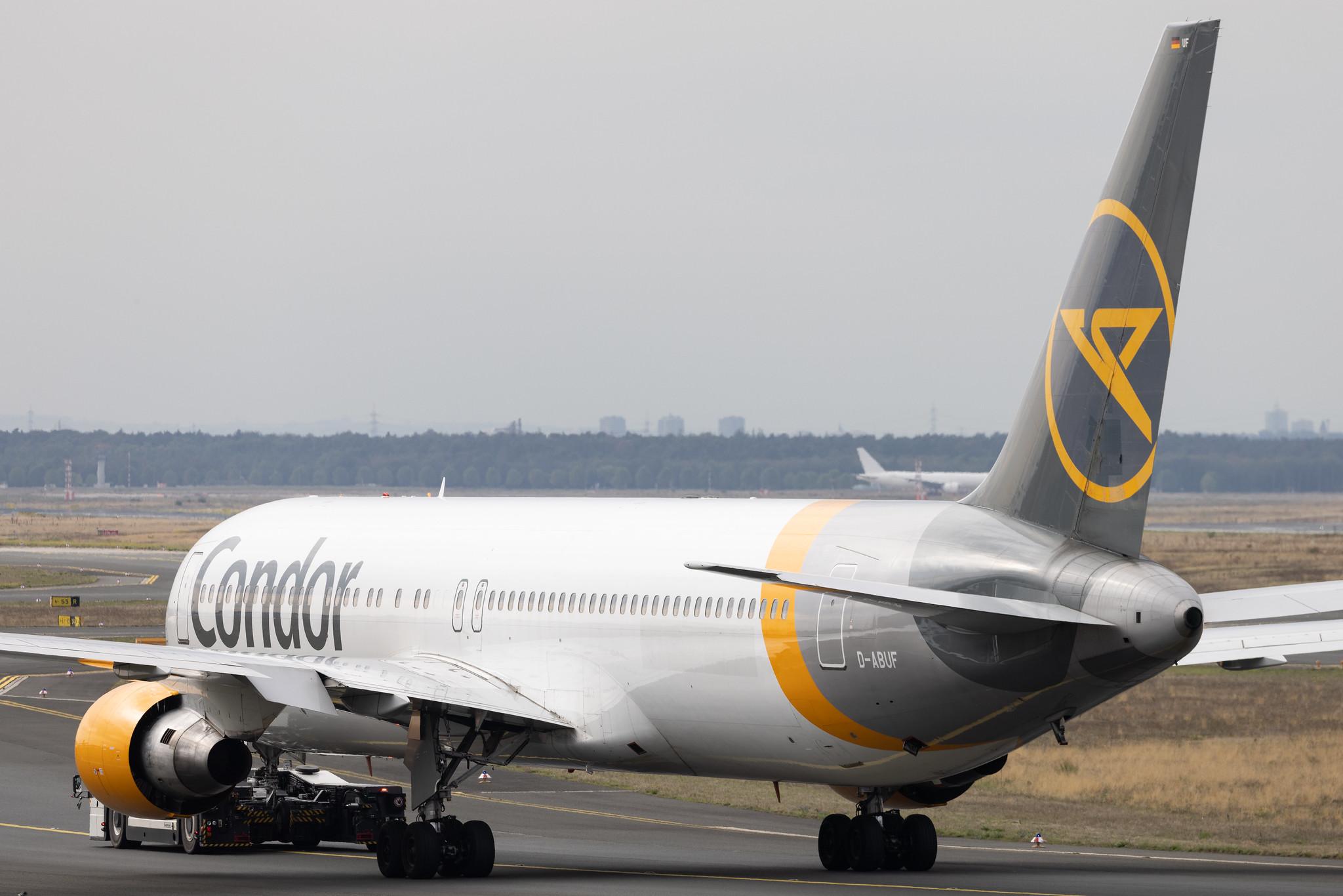 Frankfurt Airport: Condor (DE / CFG) | Boeing 767-330(ER) B763 | D-ABUF | MSN 26985