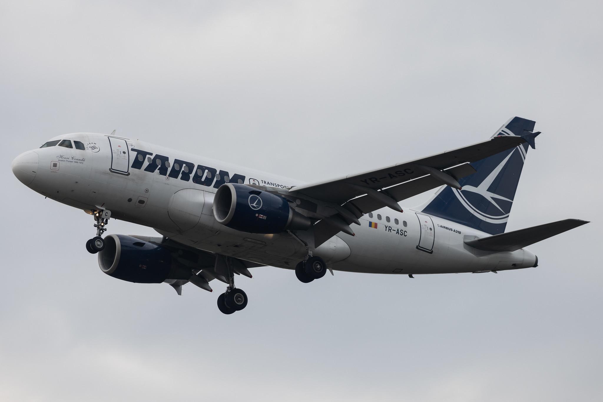 Frankfurt Airport: Tarom (RO / ROT) | Airbus A318-111 A318 | YR-ASC | MSN 3220