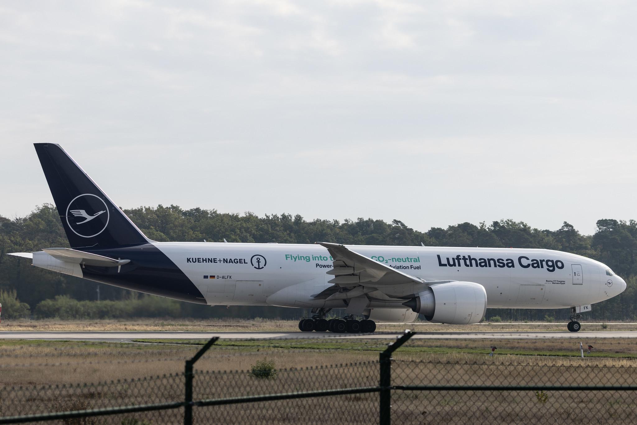 Frankfurt Airport: Lufthansa Cargo (/ GEC) | Livery: Kühne+Nagel Livery | Boeing 777-F B77L | D-ALFK | MSN 67146