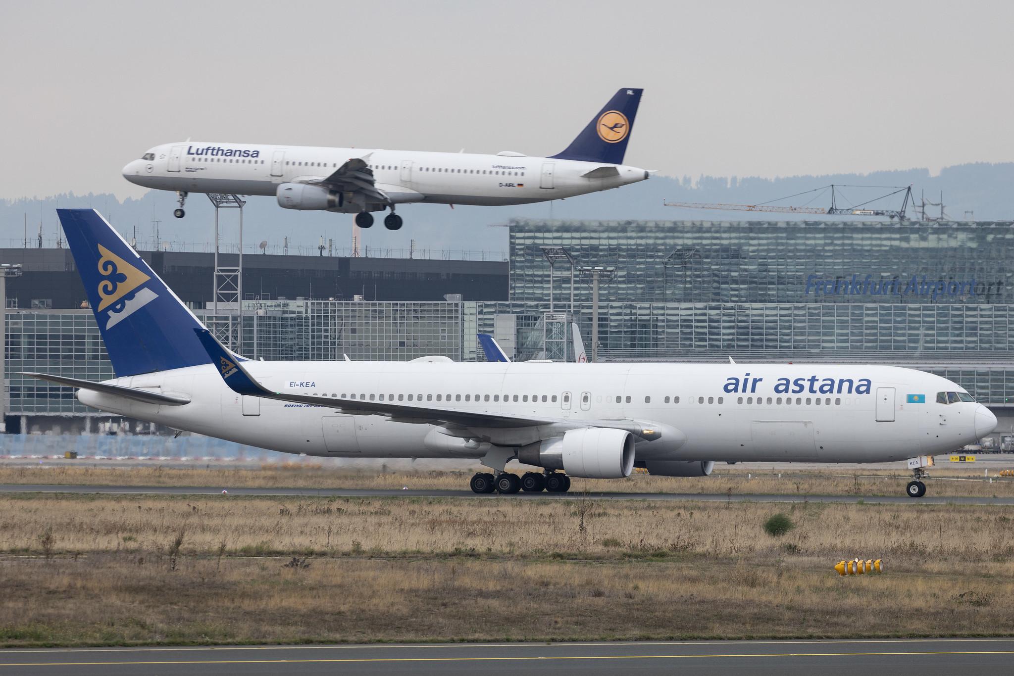 Frankfurt Airport: Air Astana (KC / KZR) | Boeing 767-3KY(ER) B763 | EI-KEA | MSN 42220
