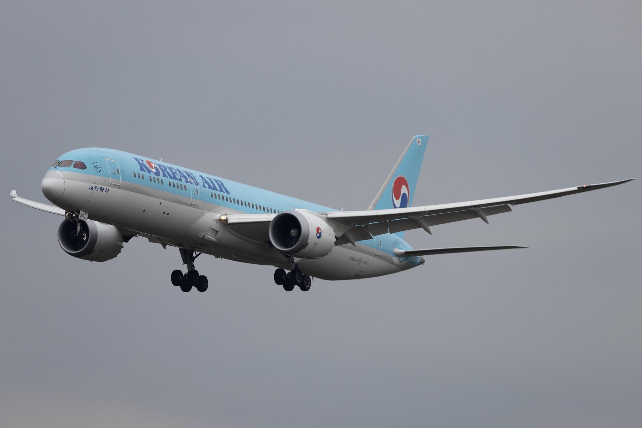 Frankfurt Airport: Korean Air (KE / KAL) | Boeing 787-9 Dreamliner B789 | HL7207 | MSN 34816
