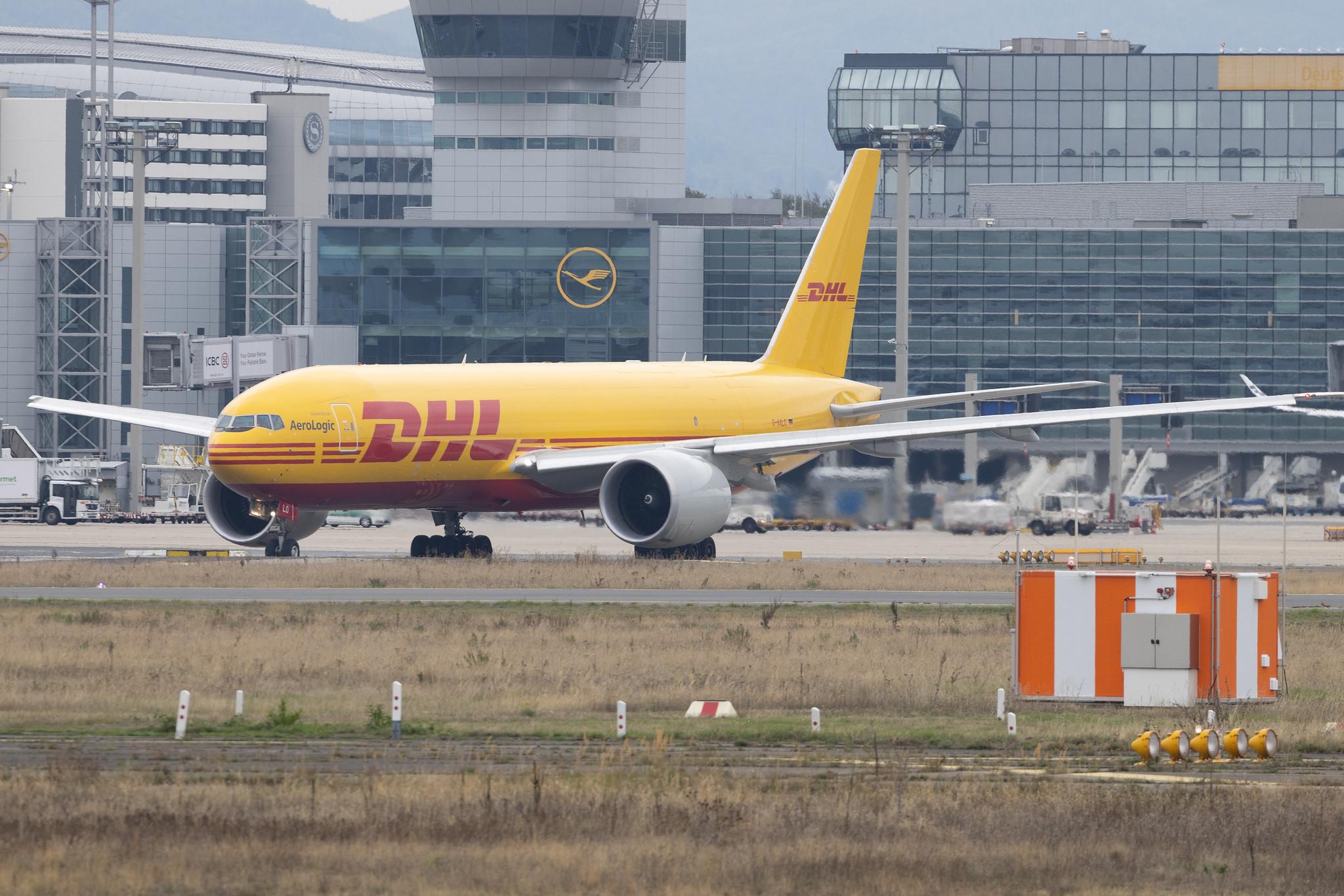 Frankfurt Airport: DHL (D0 / DHK) | Operator: AeroLogic | Boeing 777-F B77L | D-AALO | MSN 66085