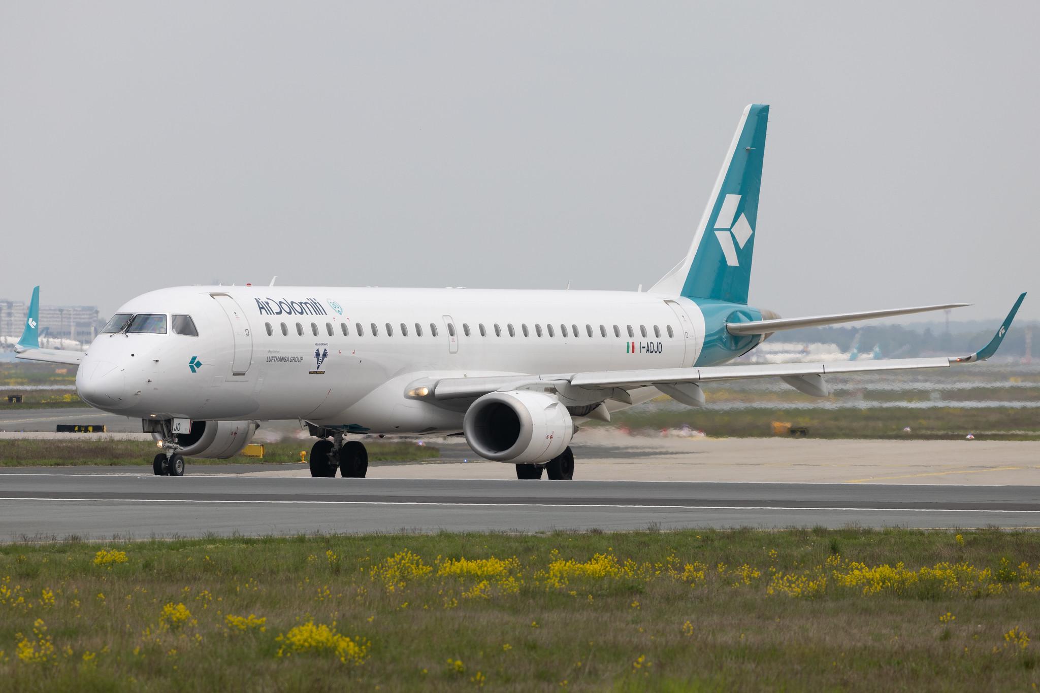Frankfurt Airport: Air Dolomiti (EN / DLA) | Embraer E195LR E195 | I-ADJO | MSN 19000280