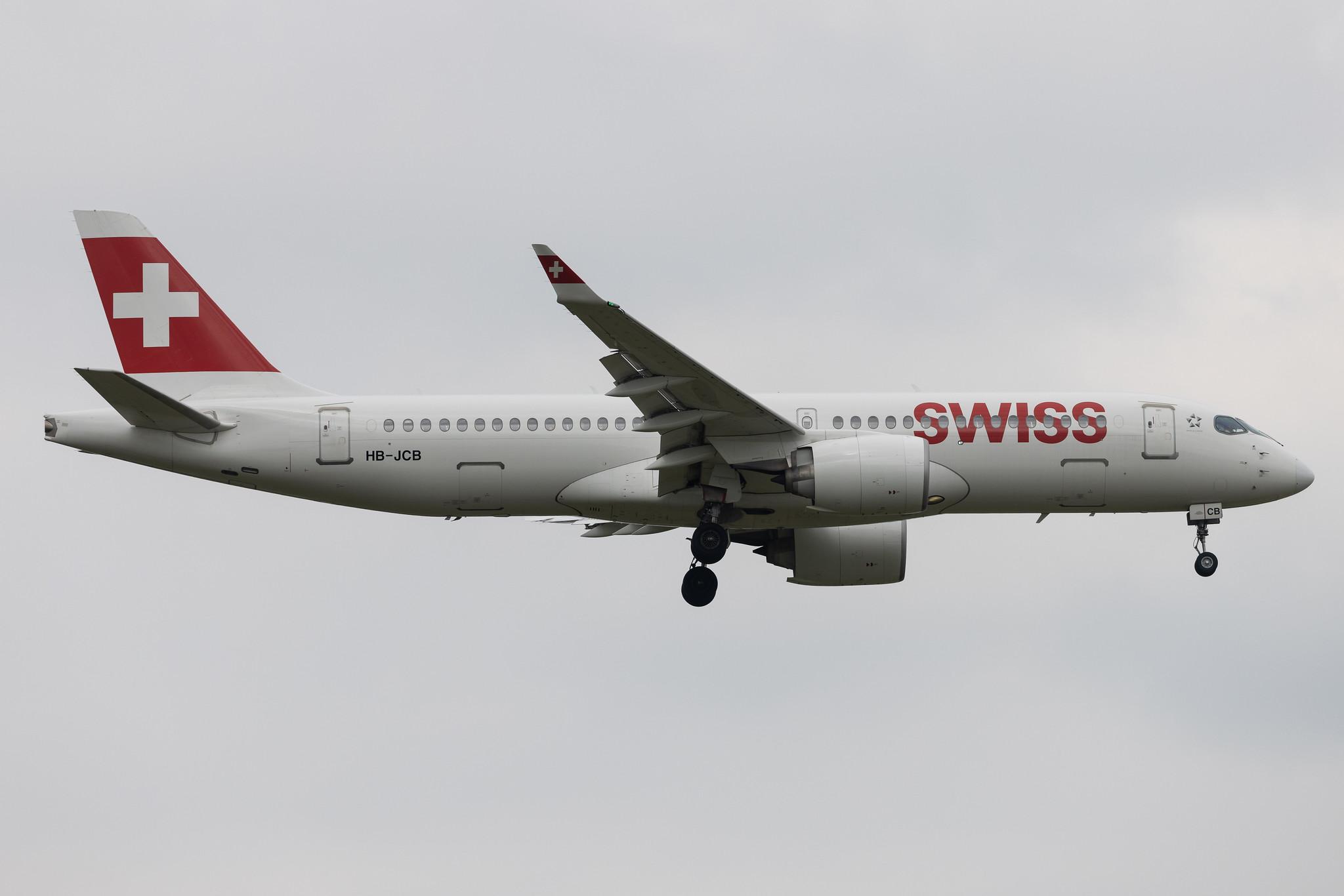 Frankfurt Airport: Swiss (LX / SWR) | Airbus A220-300 BCS3 | HB-JCB | MSN 55011
