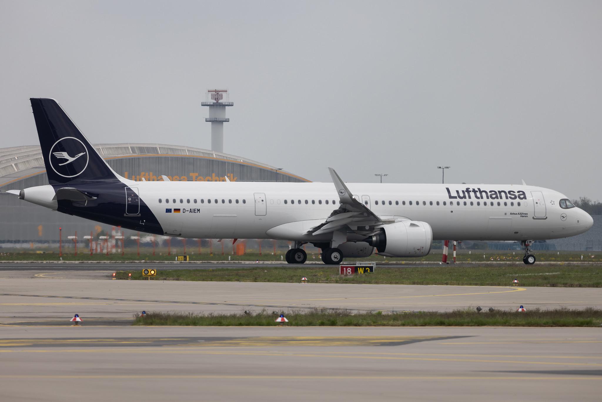 Frankfurt Airport: Lufthansa (LH / DLH) | Airbus A321-271NX A21N | D-AIEM | MSN 10817