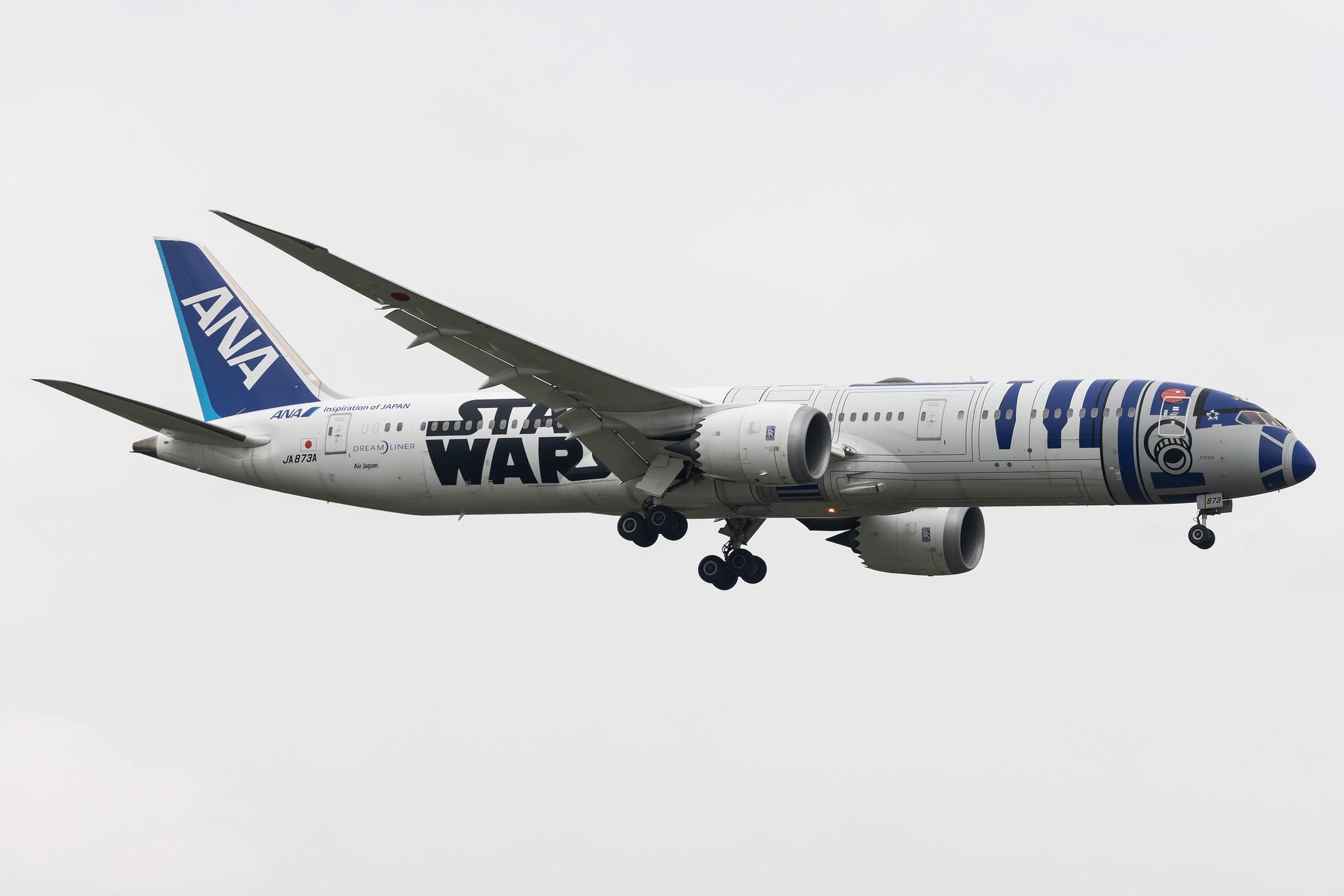 Frankfurt Airport: All Nippon Airways (NH / ANA) | Livery: Star Wars R2-D2 Livery | Operator: Air Japan | Boeing 787-9 Dreamliner B789 | JA873A | MSN 34530