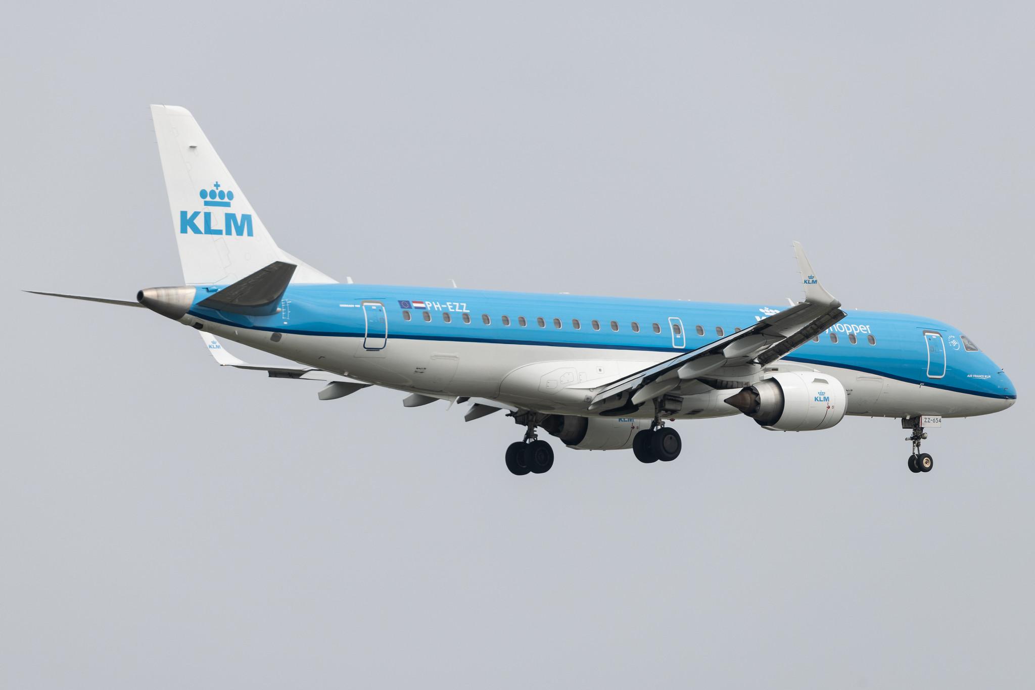 Frankfurt Airport: KLM (KL / KLM) | Operator: KLM Cityhopper | Embraer E190STD E190 | PH-EZZ | MSN 19000654
