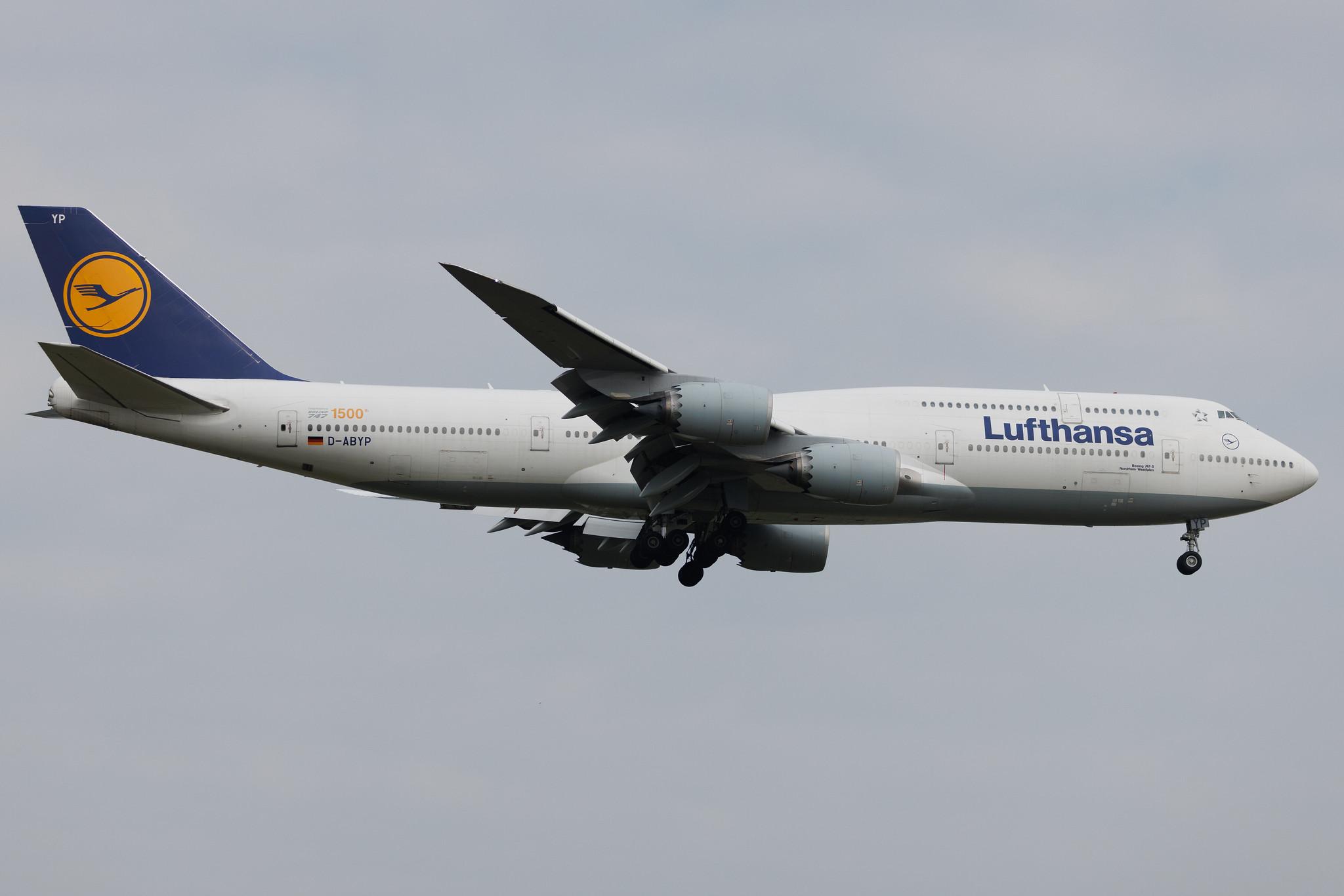 Frankfurt Airport: Lufthansa (LH / DLH) | Boeing 747-830 B748 | D-ABYP | MSN 37839