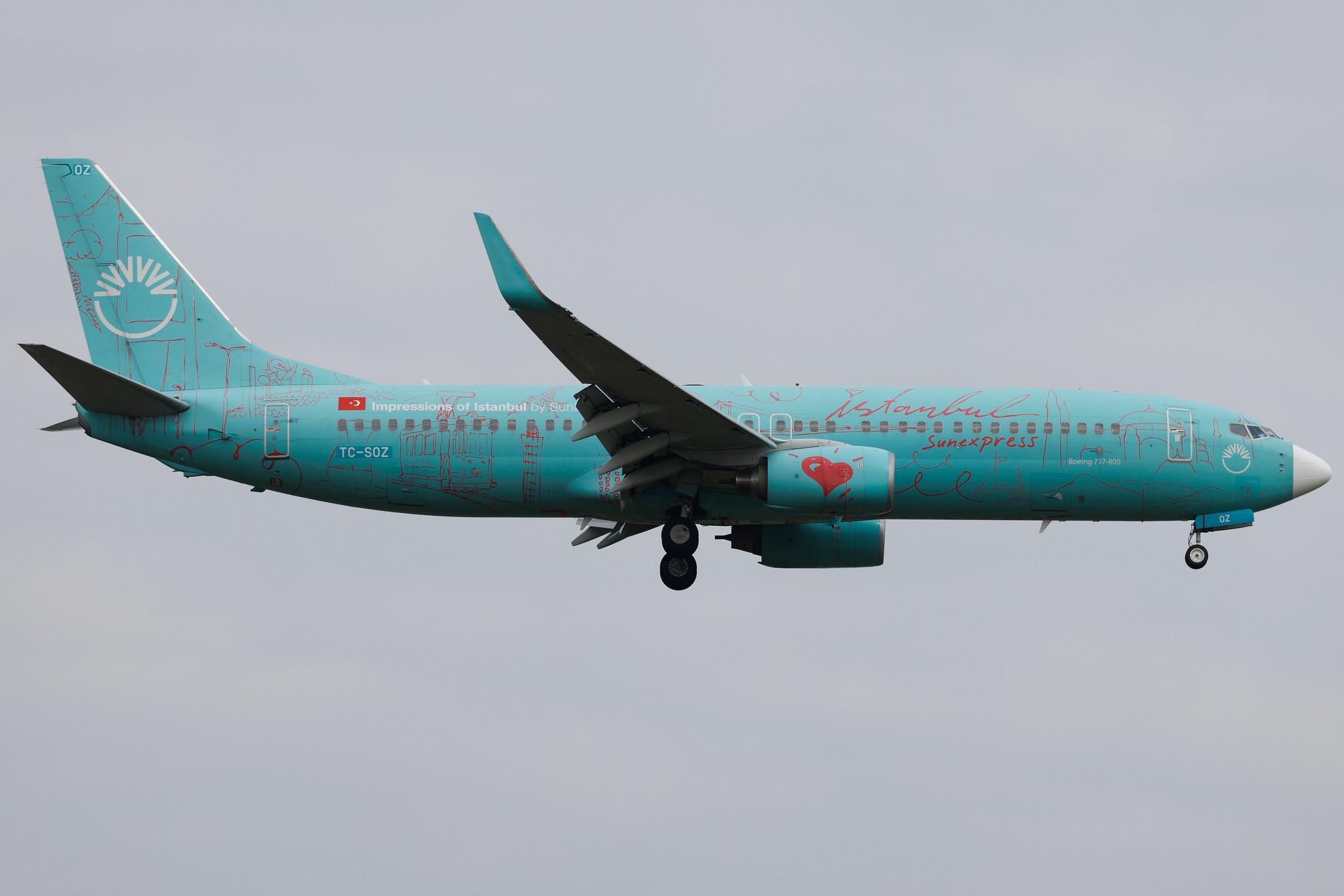 Frankfurt Airport: SunExpress (XQ / SXS) | Boeing 737-8HX B738 | TC-SOZ | MSN 29649