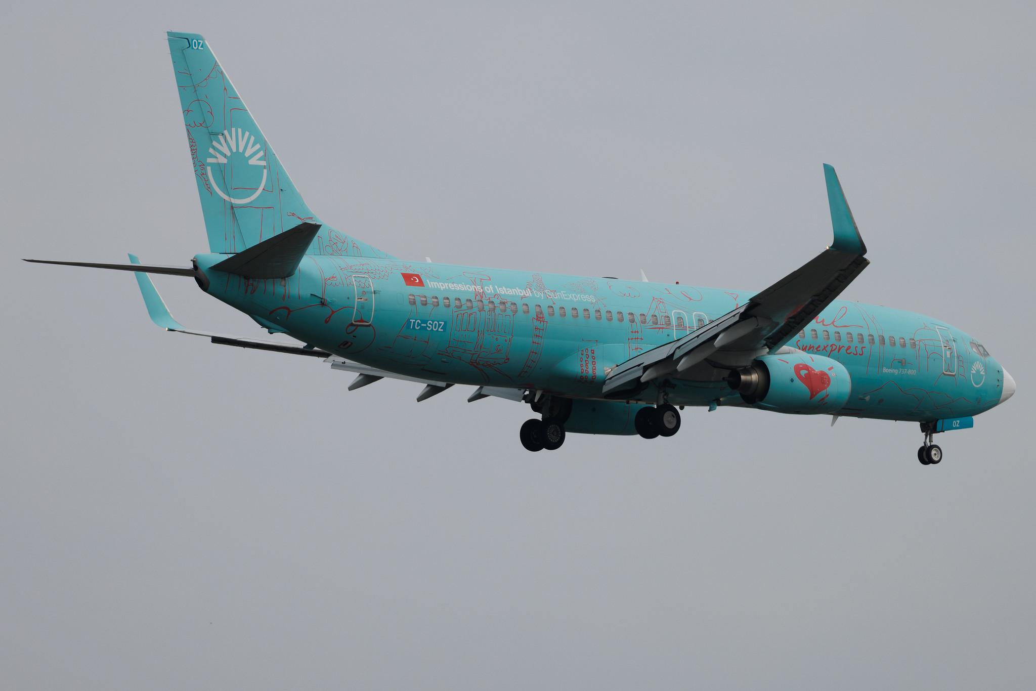 Frankfurt Airport: SunExpress (XQ / SXS) | Boeing 737-8HX B738 | TC-SOZ | MSN 29649