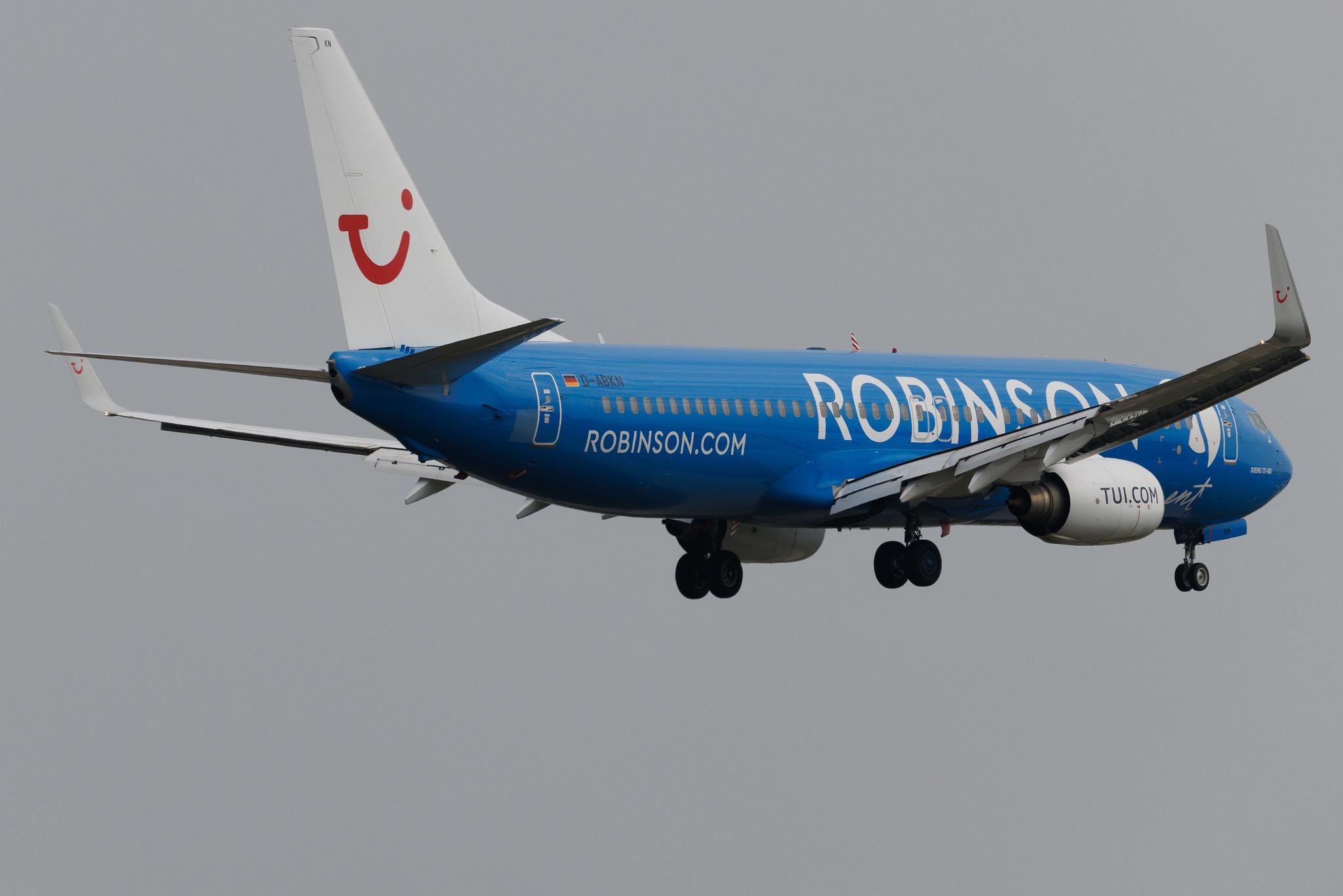 Frankfurt Airport: TUI (X3 / TUI) | Livery: Robinson Club Resorts Livery | Operator: TUI fly | Boeing 737-86J B738 | D-ABKN | MSN 37756