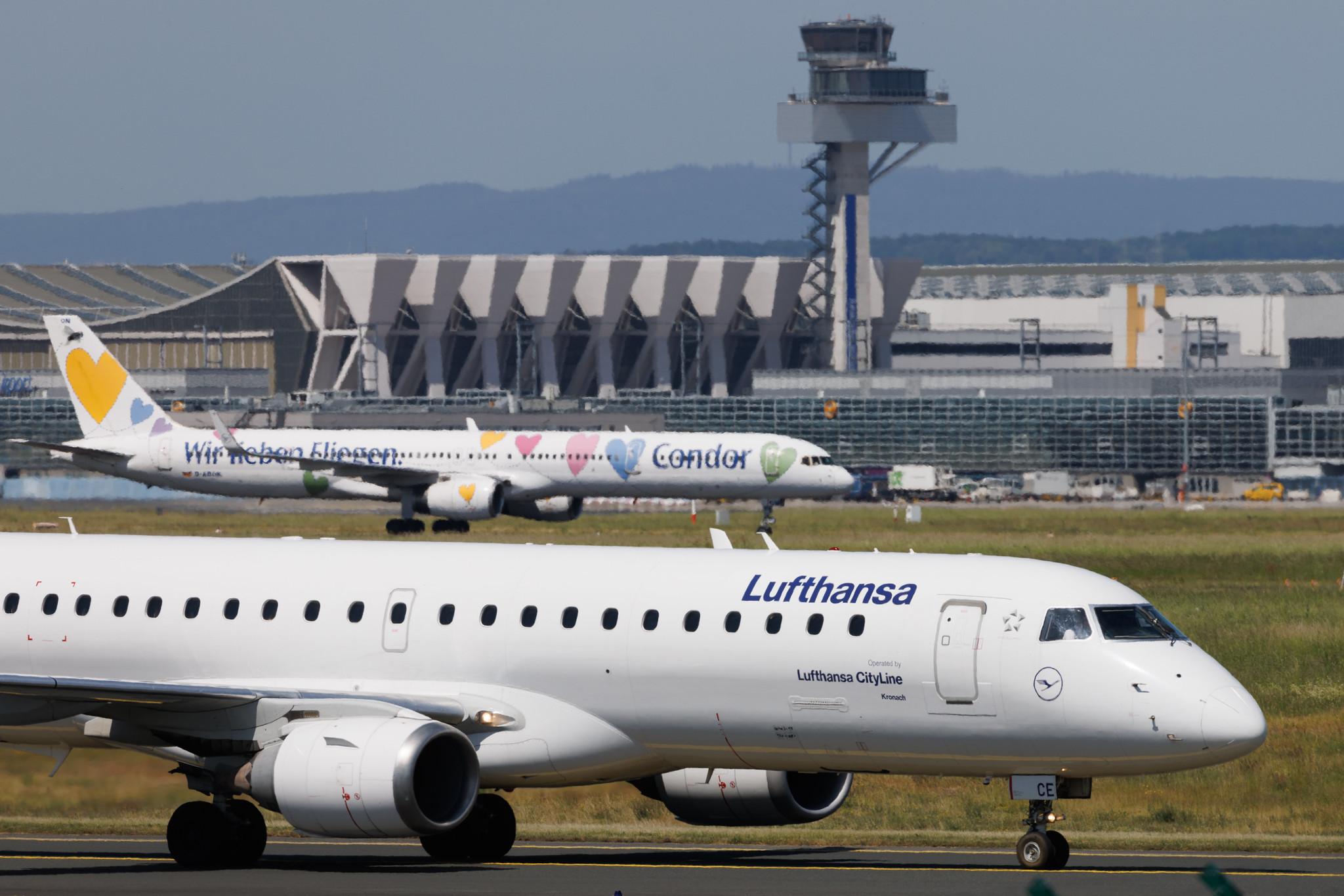Frankfurt Airport: Lufthansa (LH / DLH) | Operator: Lufthansa CityLine | Embraer E190LR E190 | D-AECE | MSN 19000341