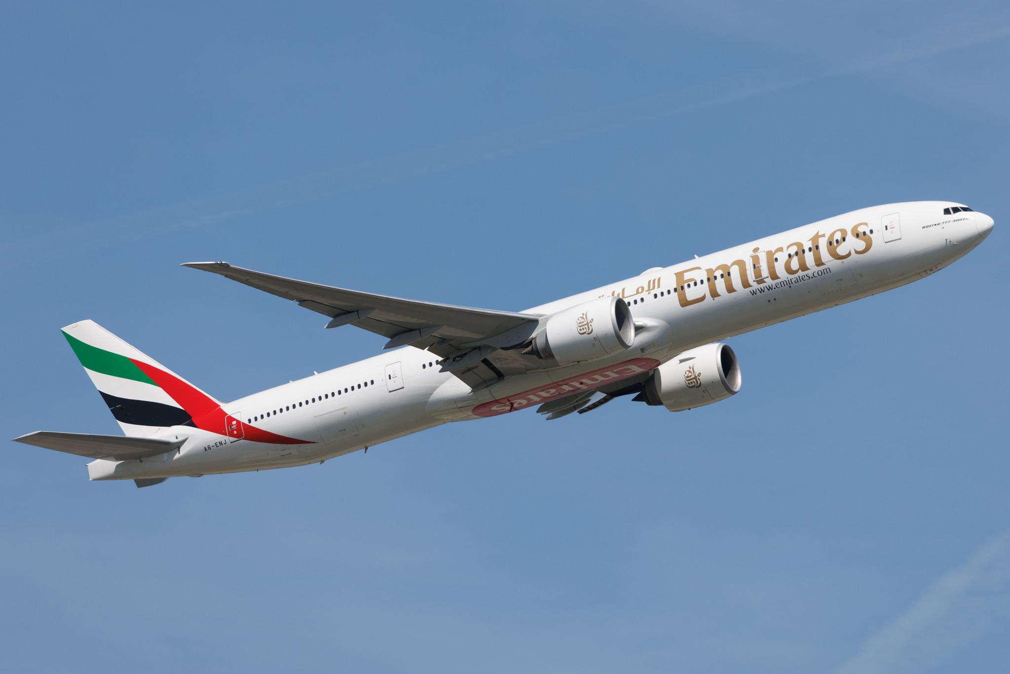 Frankfurt Airport: Emirates (EK / UAE) |  Boeing 777-31H(ER) B77W | A6-ENJ | MSN 35605