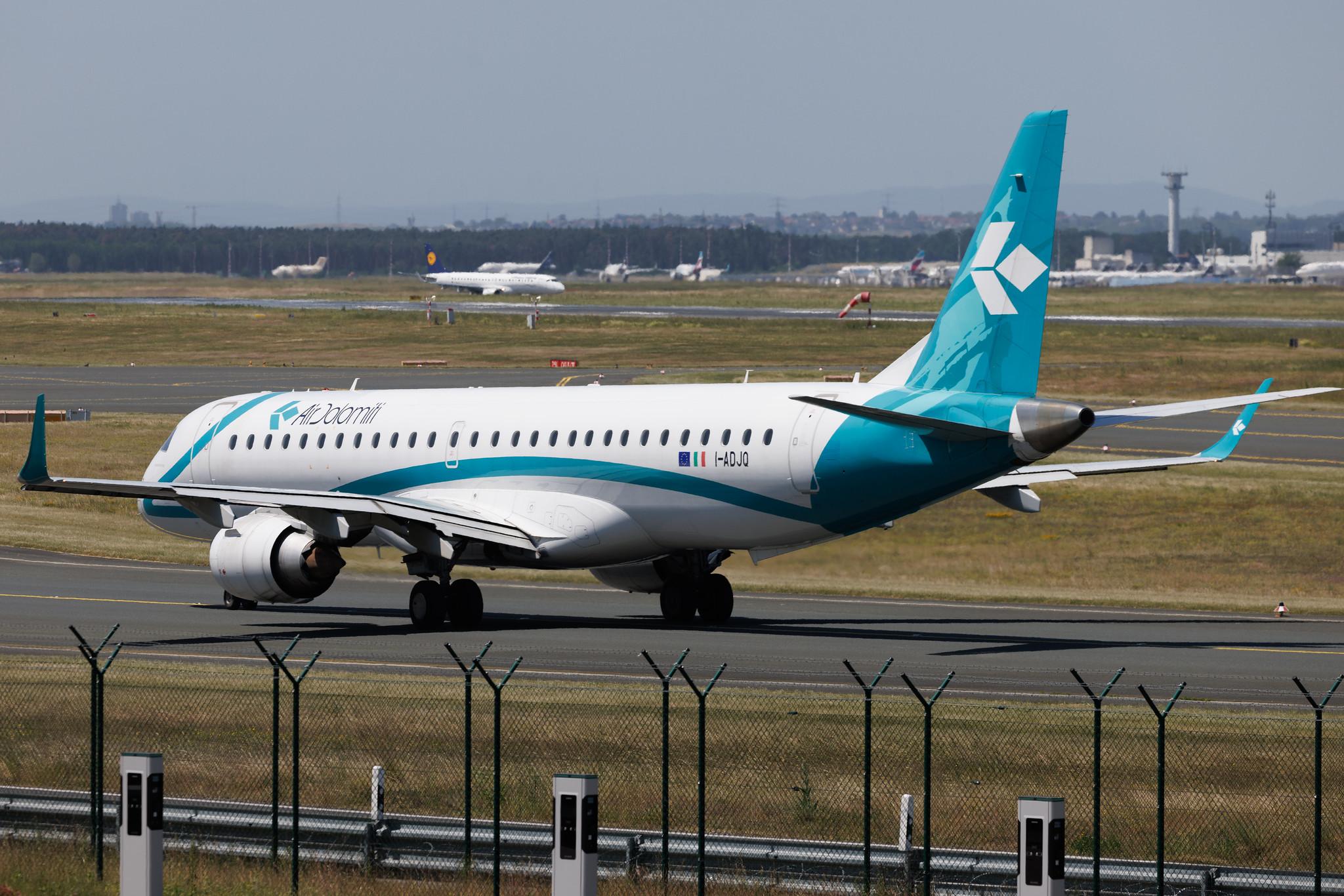 Frankfurt Airport: Air Dolomiti (EN / DLA) | Embraer E195LR E195 | I-ADJQ | MSN 19000587