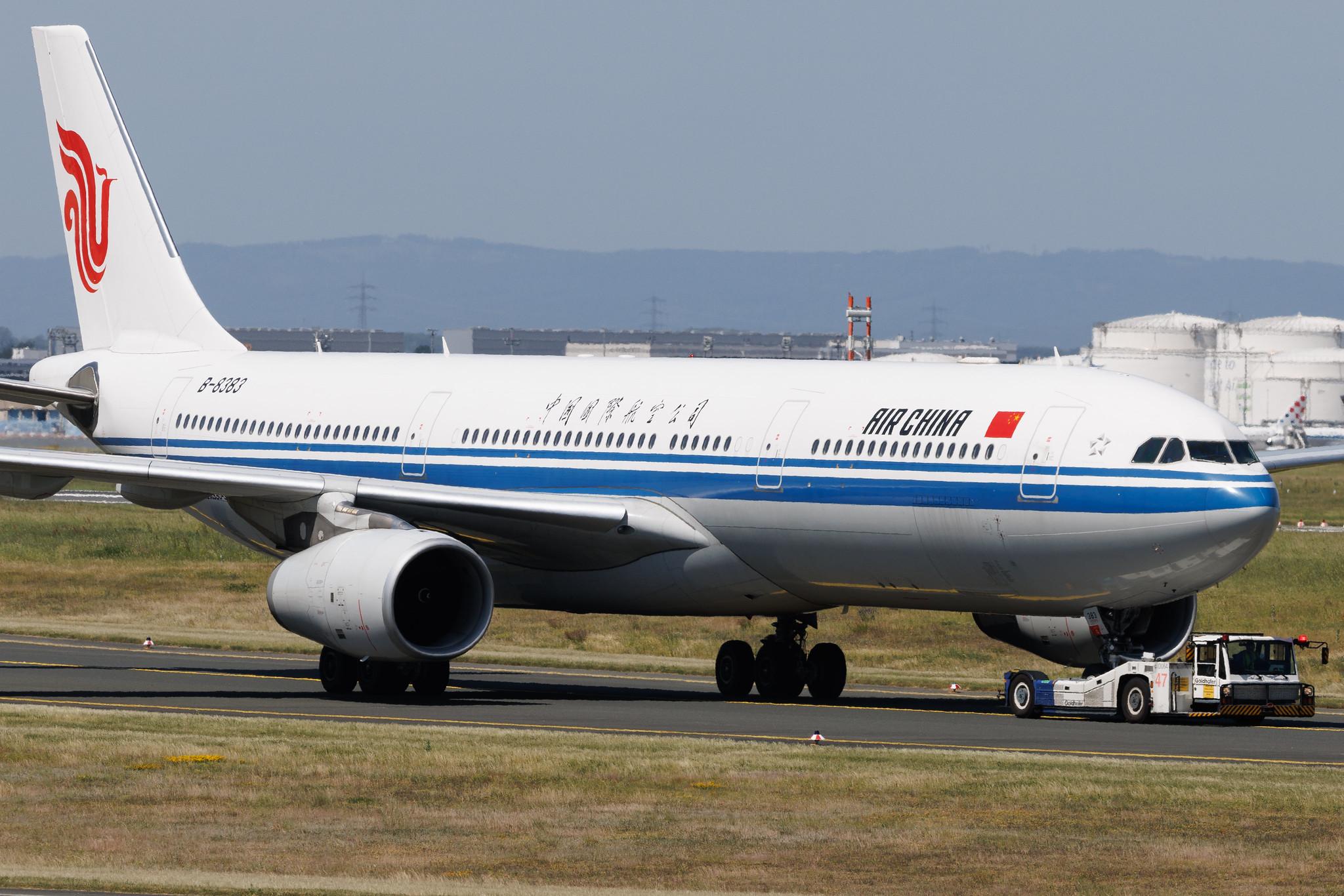 Frankfurt Airport: Air China (CA / CCA) | Airbus A330-343 A333 | B-8383 | MSN 1802