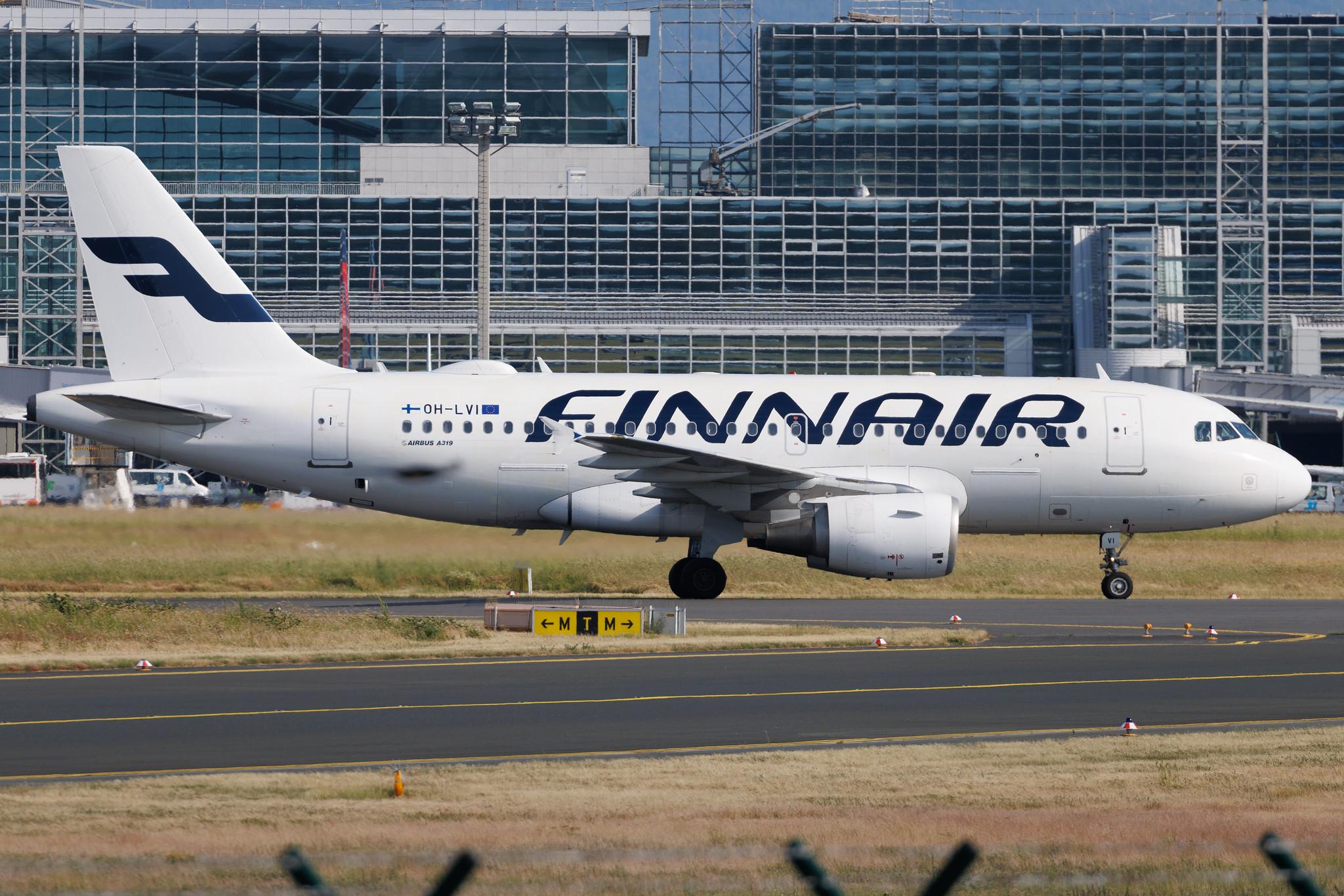 Frankfurt Airport: Finnair (AY / FIN) | Airbus A319-112 A319 | OH-LVI | MSN 1364