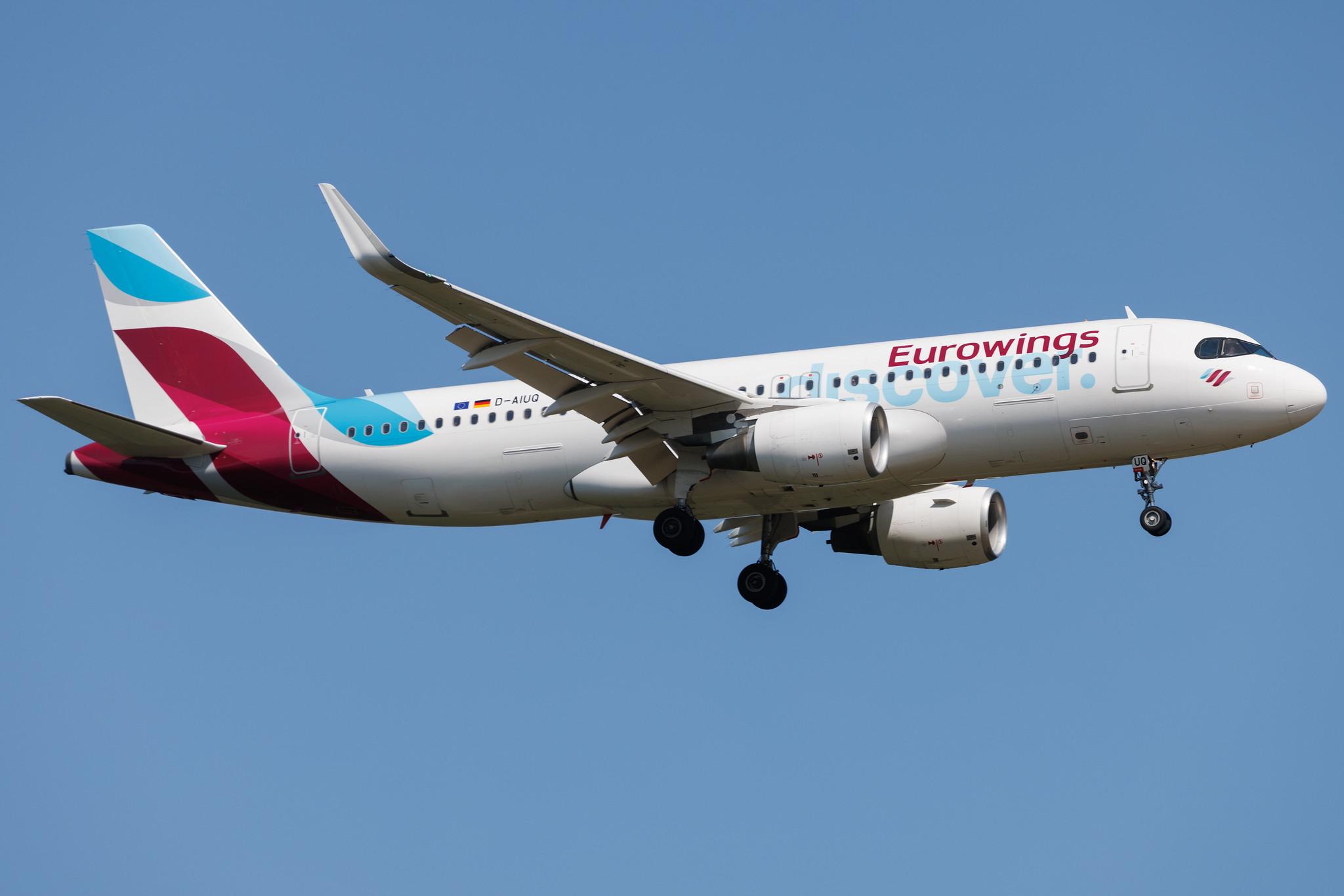 Frankfurt Airport: Eurowings Discover (4Y / OCN) | Airbus A320-214 A320 | D-AIUQ | MSN 6947
