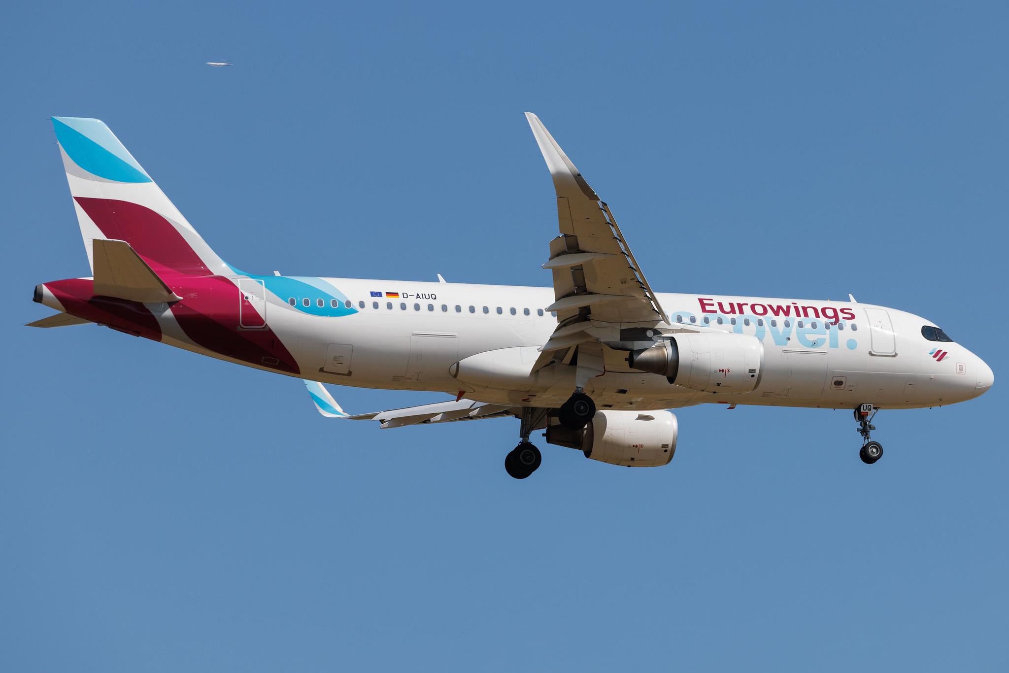 Frankfurt Airport: Eurowings Discover (4Y / OCN) | Airbus A320-214 A320 | D-AIUQ | MSN 6947