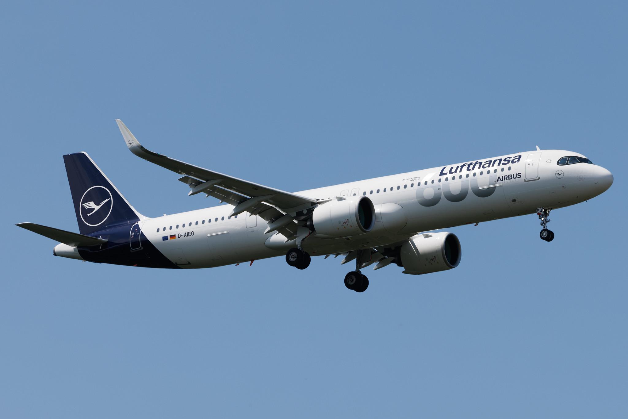 Frankfurt Airport: Lufthansa (LH / DLH) | Livery: 600th Airbus Aircraft | Airbus A321-271NX A21N | D-AIEQ | MSN 11267