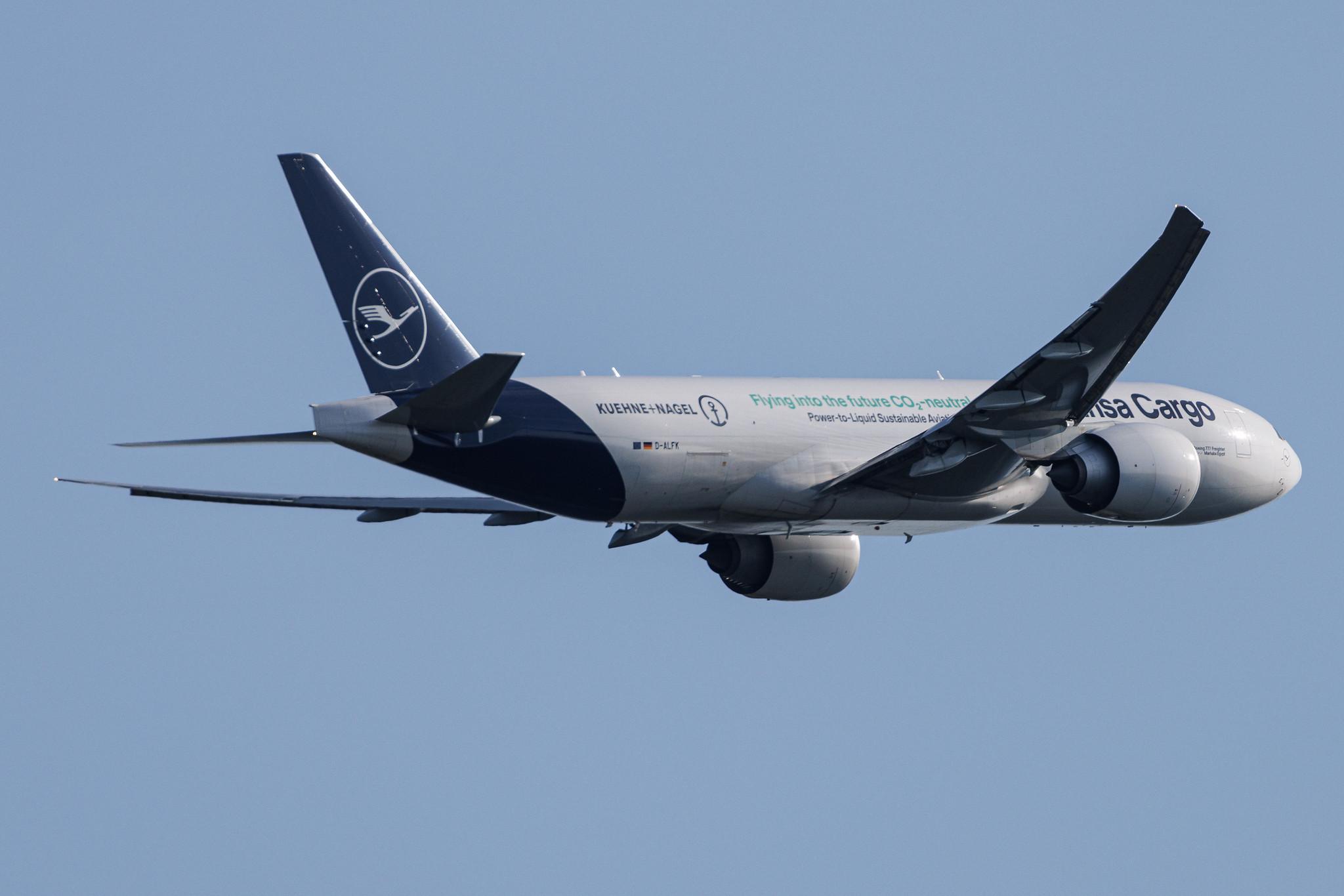 Frankfurt Airport: Lufthansa Cargo (/ GEC) | Livery: Kühne+Nagel Livery | Boeing 777-F B77L | D-ALFK | MSN 67146