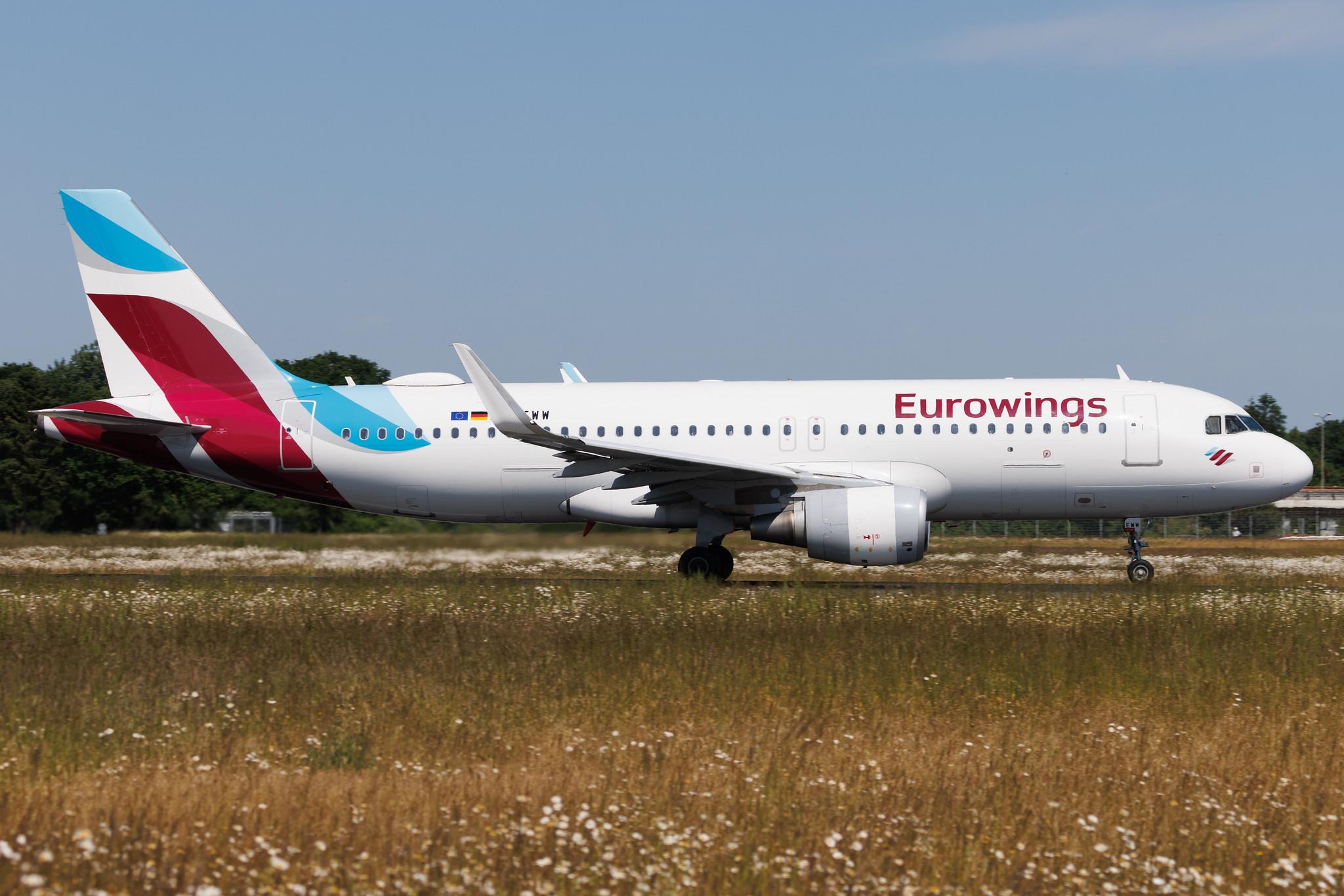 Hamburg Airport: Eurowings (EW / EWG) | Airbus A320-214 A320 | D-AEWW | MSN 7615