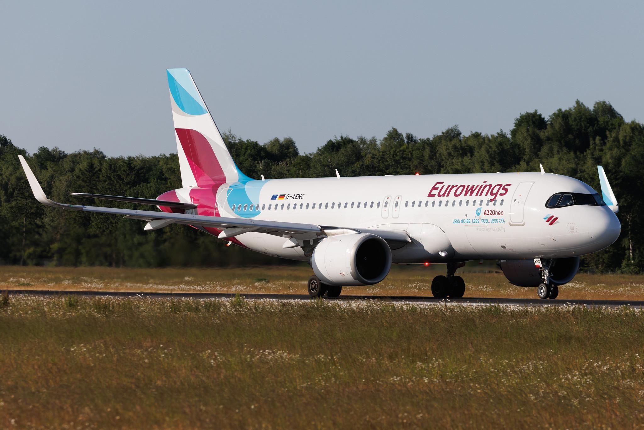 Hamburg Airport: Eurowings (EW / EWG) | Airbus A320-251N A20N | D-AENC | MSN 10826