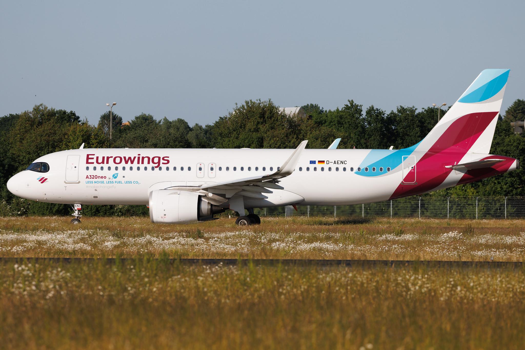 Hamburg Airport: Eurowings (EW / EWG) | Airbus A320-251N A20N | D-AENC | MSN 10826