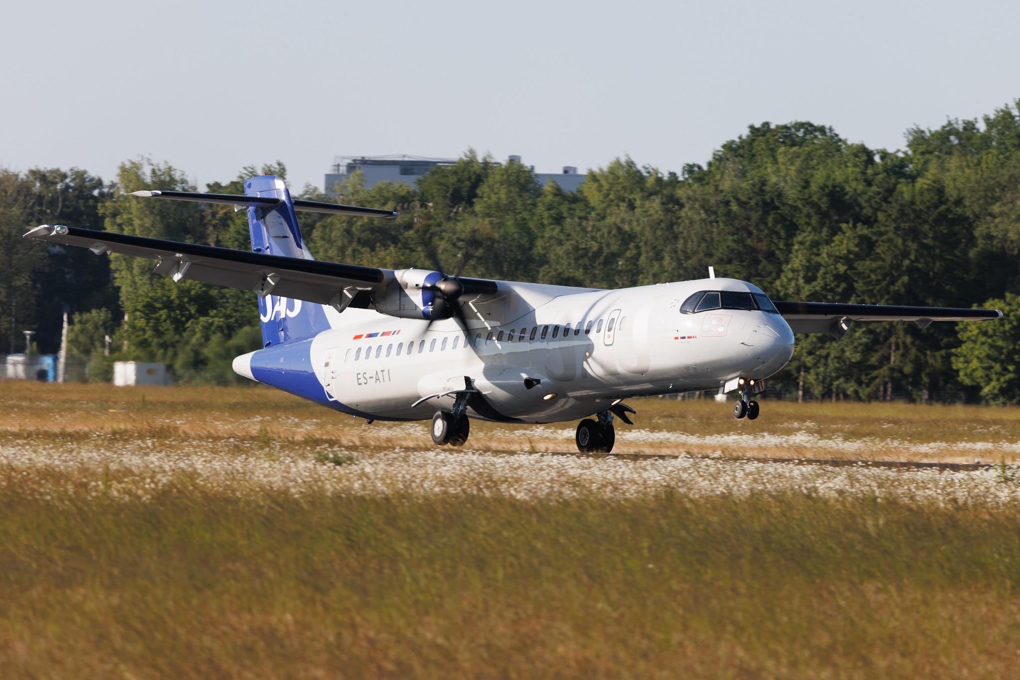 Hamburg Airport: SAS (SK / SAS) | Operator: Xfly | ATR 72-600 AT76 | ES-ATI | MSN 1075