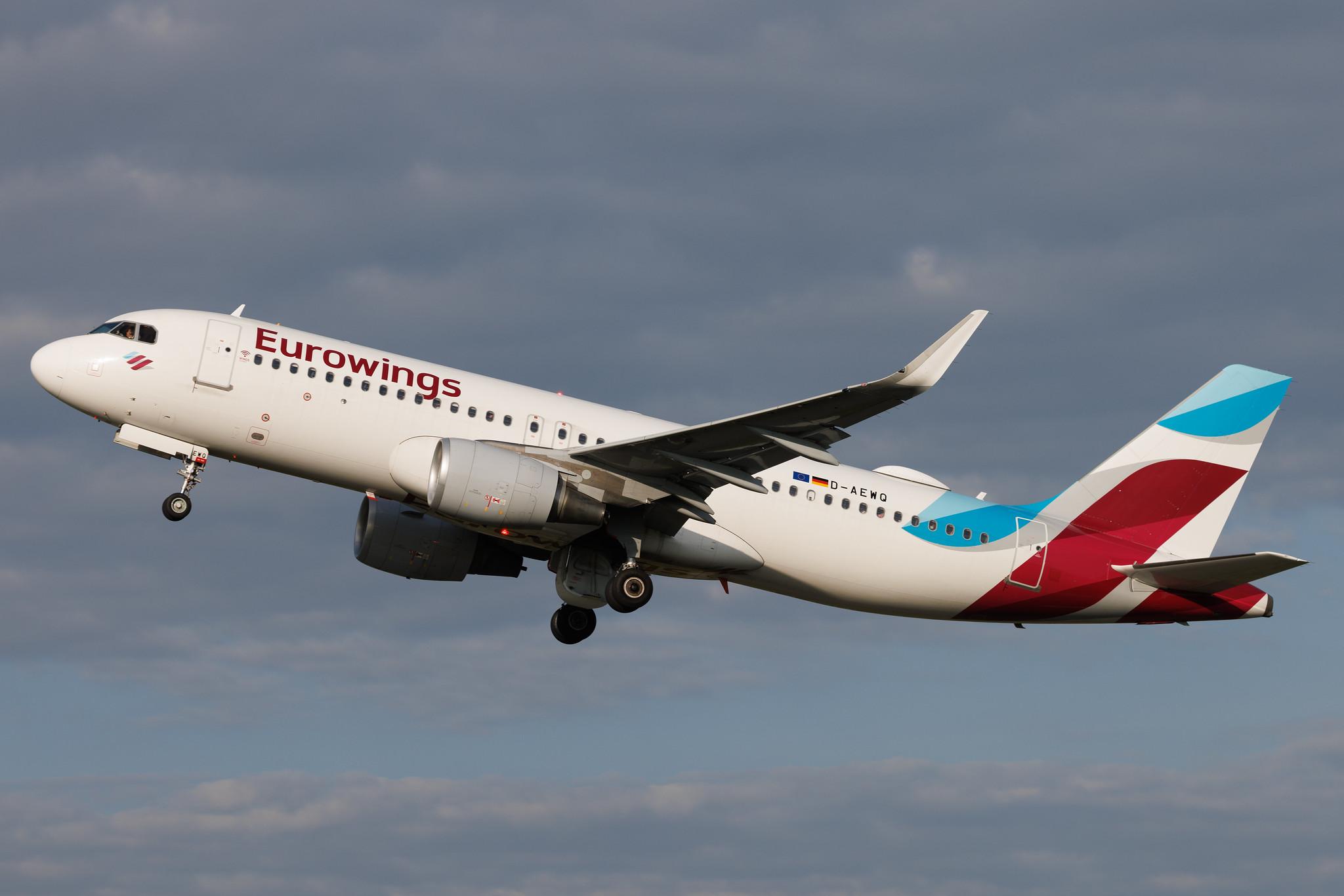 Hamburg Airport: Eurowings (EW / EWG) | Airbus A320-214 A320 | D-AEWQ | MSN 7398