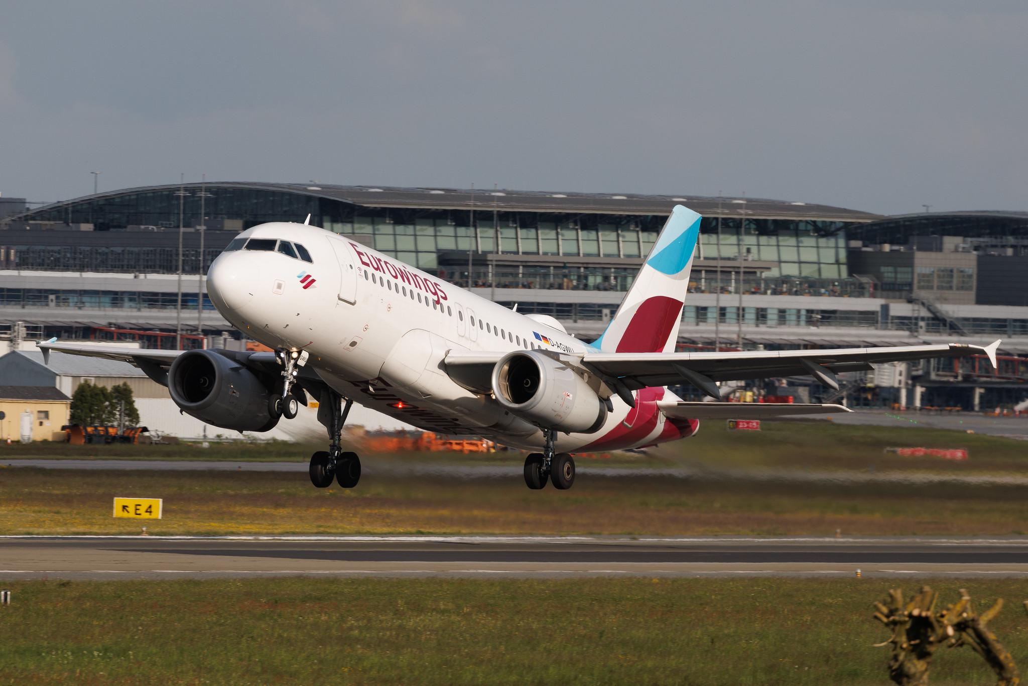 Hamburg Airport: Eurowings (EW / EWG) | Airbus A319-132 A319 | D-AGWU | MSN 5457
