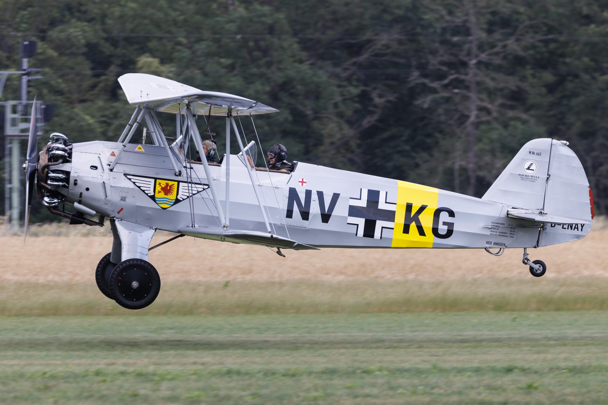 Flugplatz Bienenfarm: Private owner | Focke-Wulf Fw 44J Stieglitz | D-ENAY | MSN 45