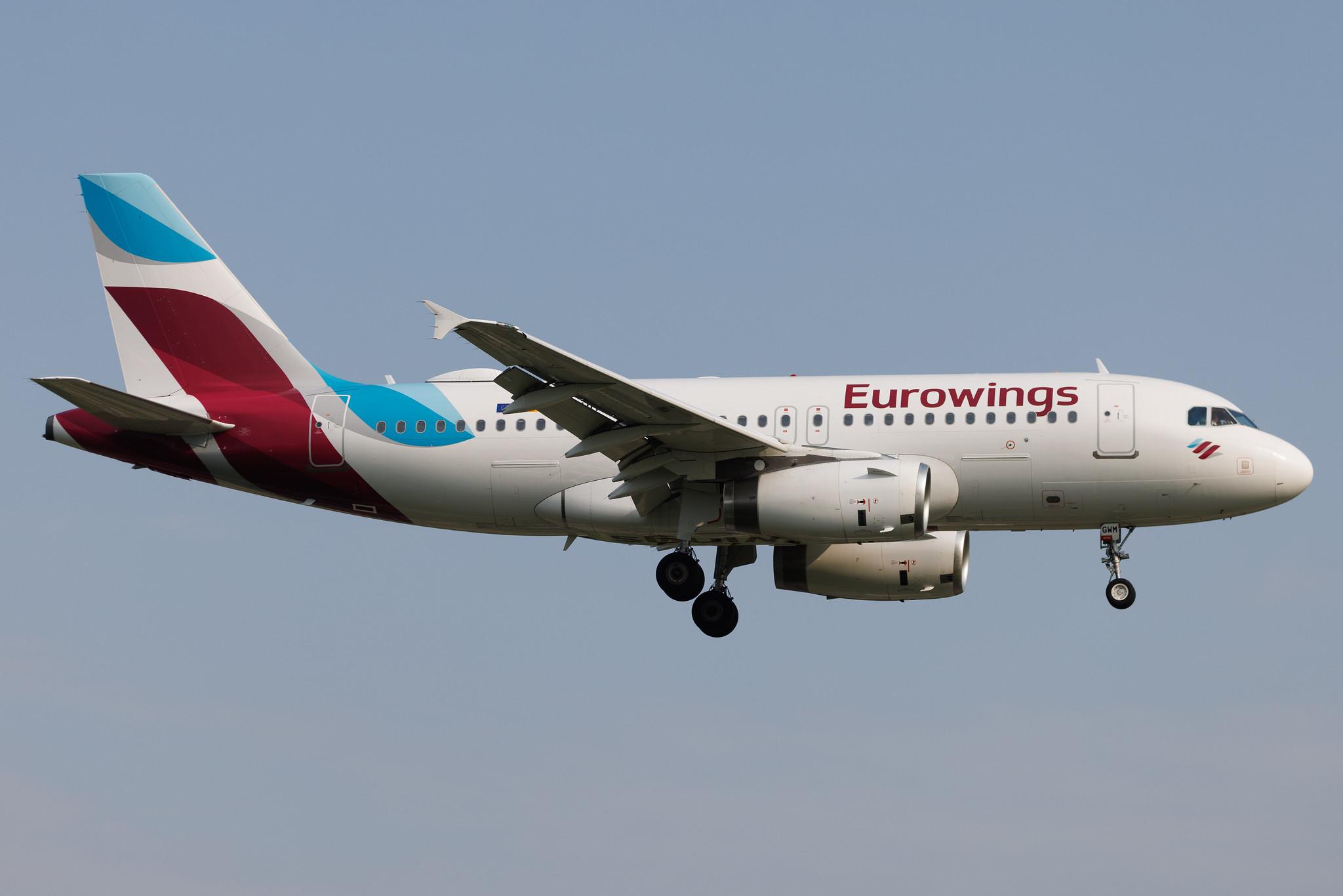 Hamburg Airport: Eurowings (EW / EWG) | Airbus A319-132 A319 | D-AGWM | MSN 3839