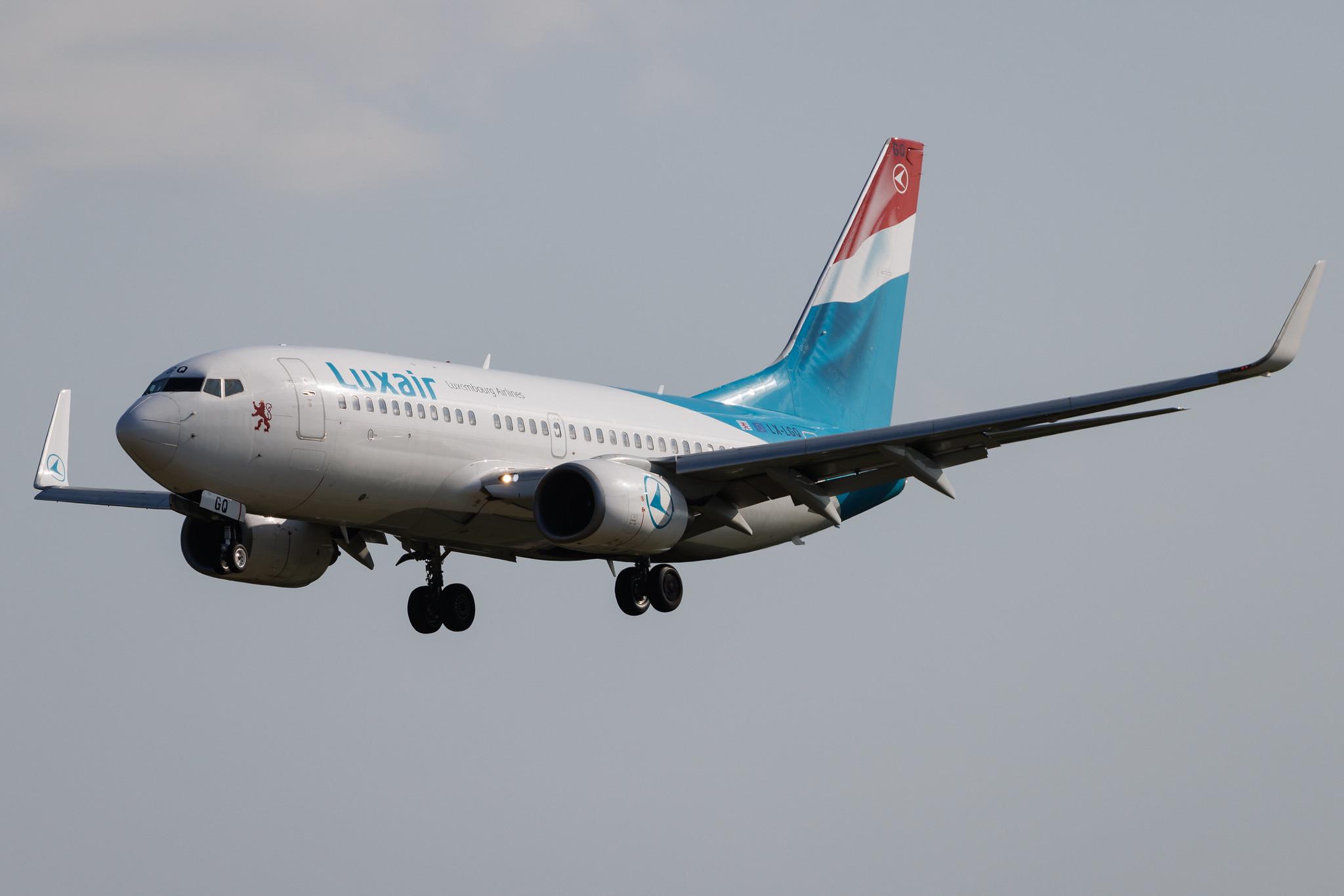 Luxembourg Findel Airport: Luxair (LG / LGL) | Boeing 737-7C9 B737 | LX-LGQ | MSN 33802