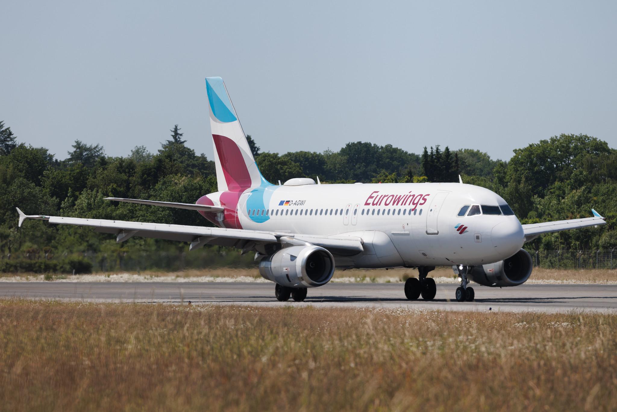 Hamburg Airport: Eurowings (EW / EWG) | Airbus A319-132 A319 | D-AGWI | MSN 3358