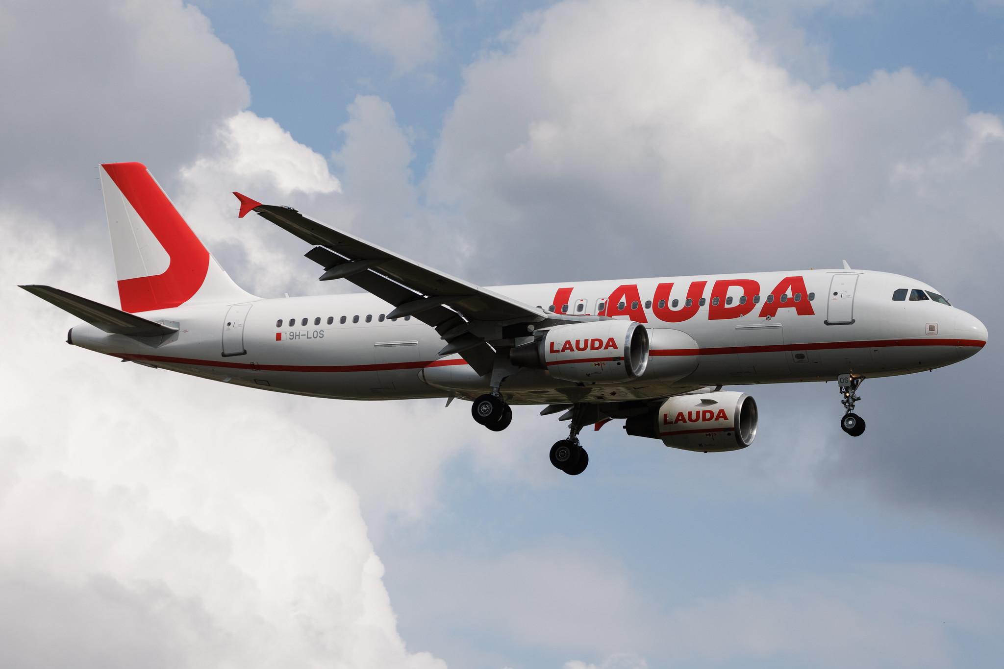 Hamburg Airport: Lauda Europe (LW / LDA) | Airbus A320-214 A320 | 9H-LOS | MSN 03153