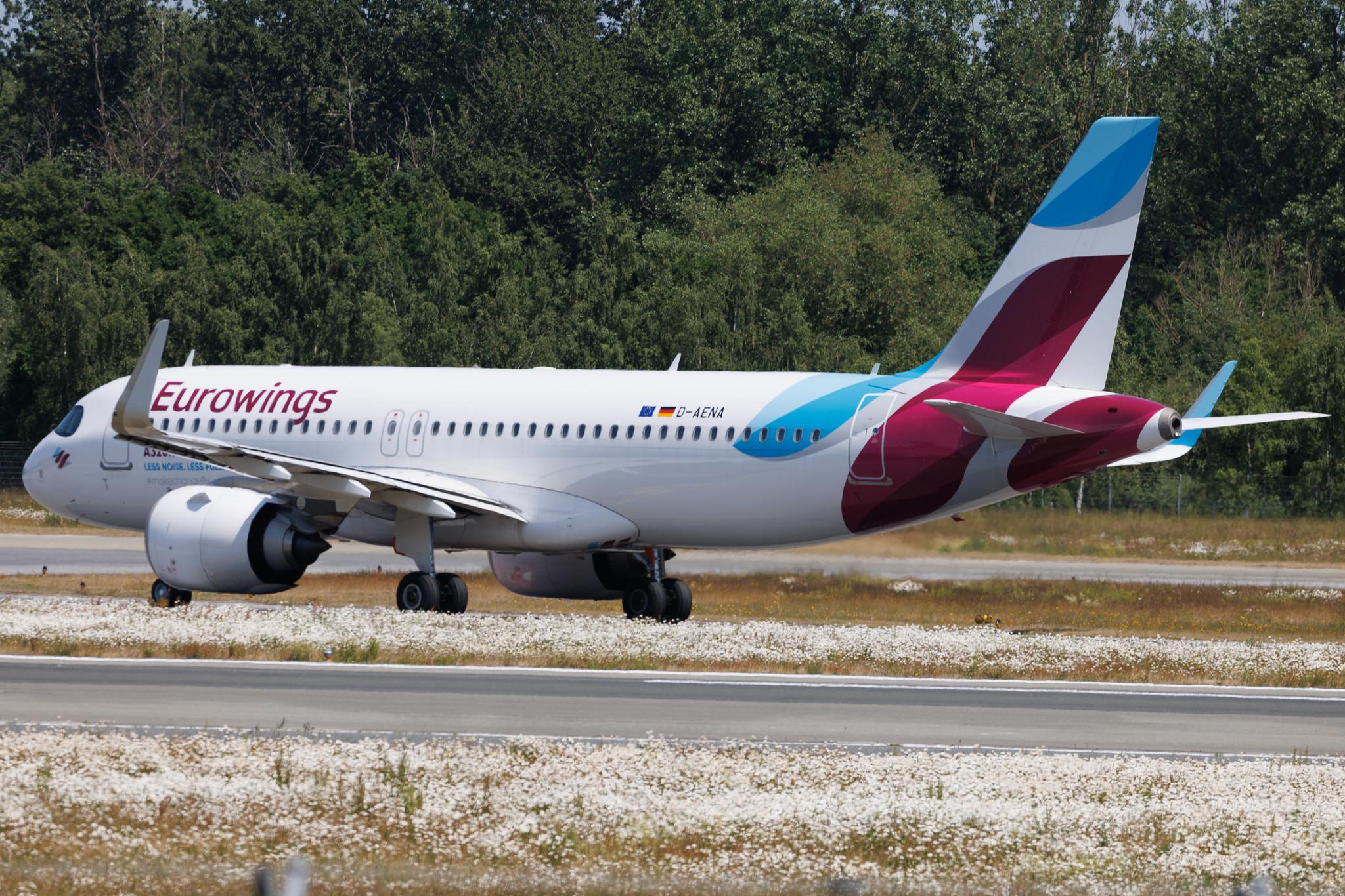 Hamburg Airport: Eurowings (EW / EWG) | Airbus A320-251N A20N | D-AENA | MSN 10758
