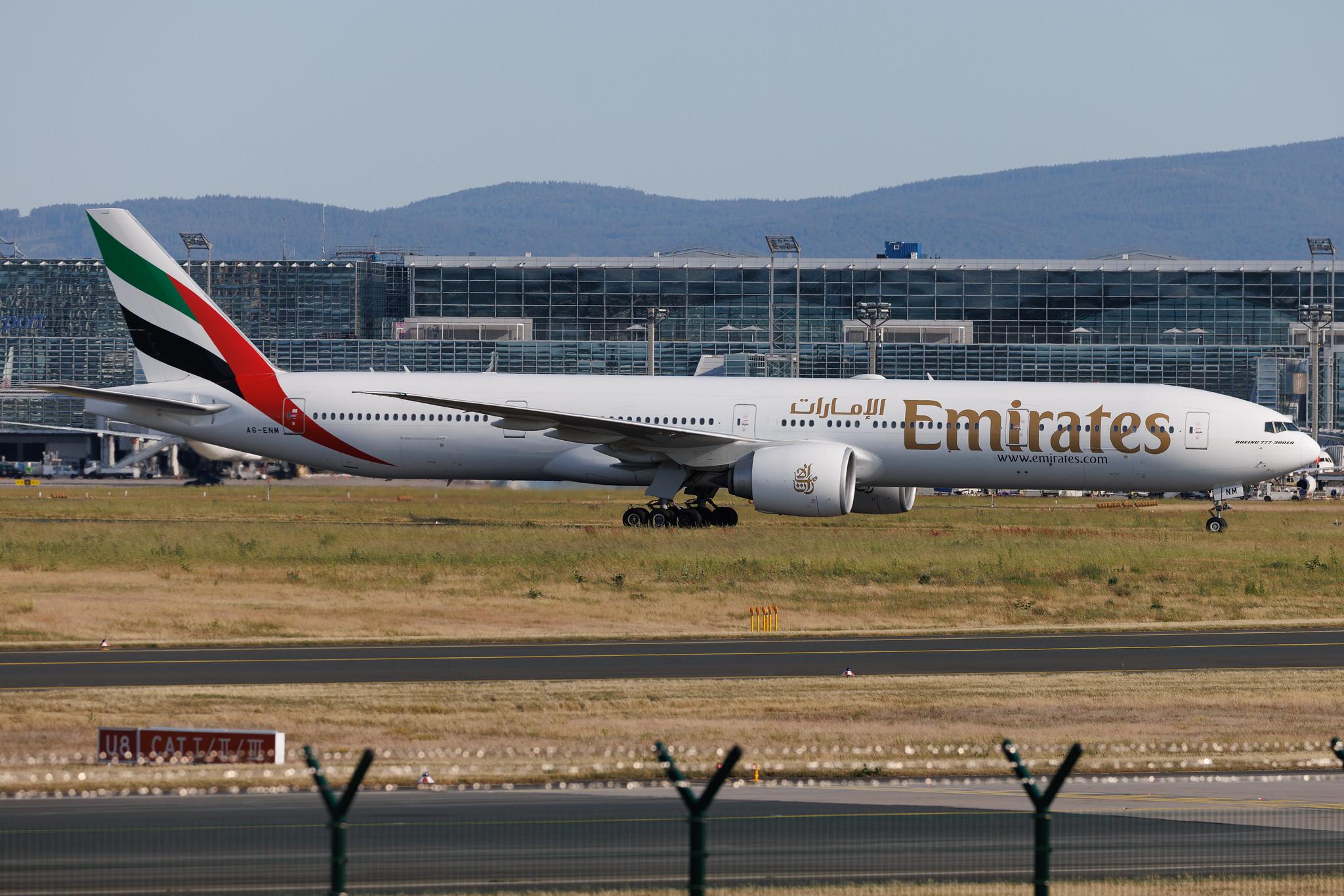 Frankfurt Airport: Emirates (EK / UAE) | Boeing 777-31H(ER) B77W | A6-ENM | MSN 41359