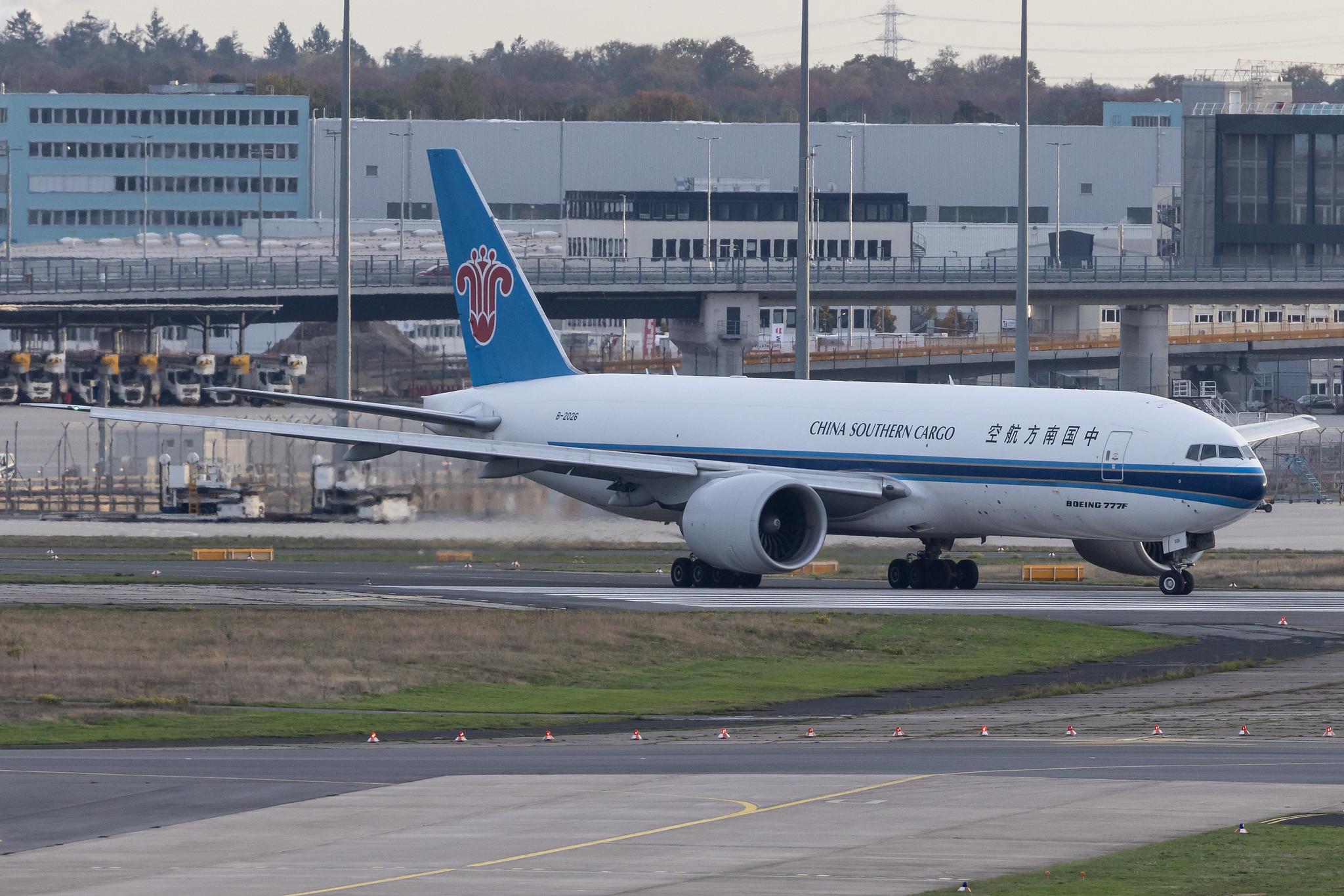 Frankfurt Airport: China Southern Cargo (CZ / CSN) | Operator: China Southern Airlines | Boeing 777-F1B B77L | B-2026 | MSN 41635