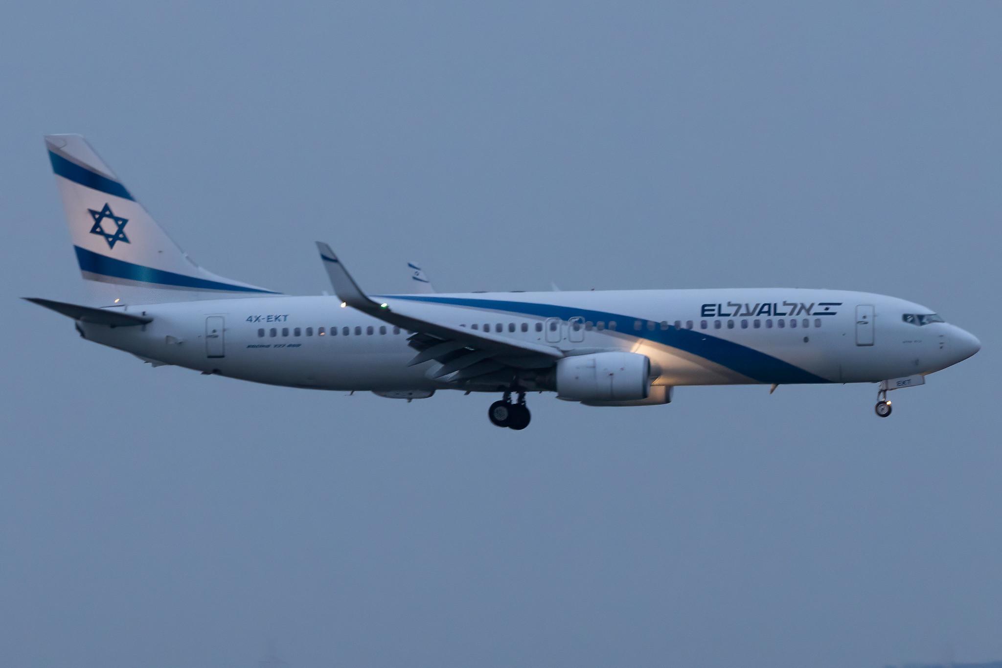 Frankfurt Airport: El Al (LY / ELY) | Boeing 737-8BK B738 | 4X-EKT | MSN 33030