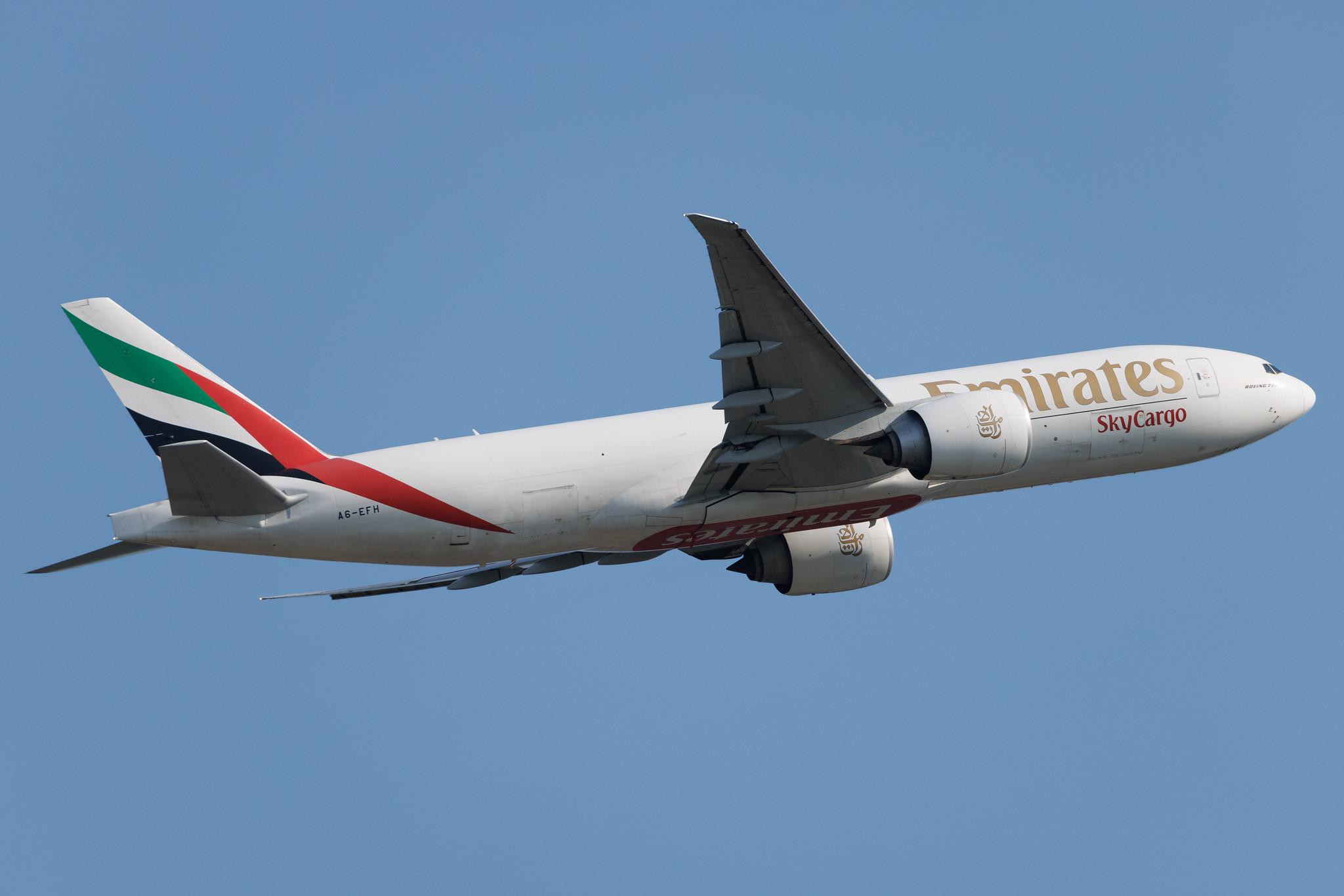 Frankfurt Airport: Emirates SkyCargo (EK / UAE) | Operator: Emirates | Boeing 777-F1H B77L | A6-EFH | MSN 35608